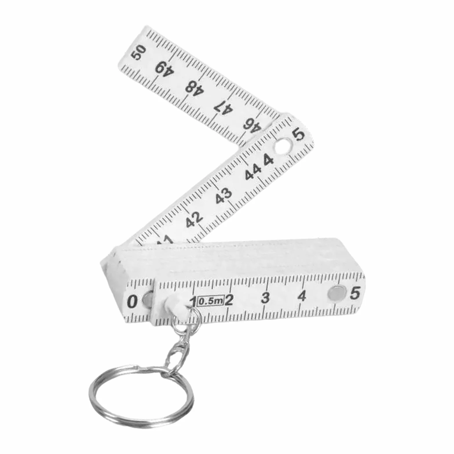Liner pieghevole funzionale in plastica, 50 cm, piccolo strumento di misurazione, ideale per ingegneri e appassionati di artigianato, nastro di misurazione flessibile