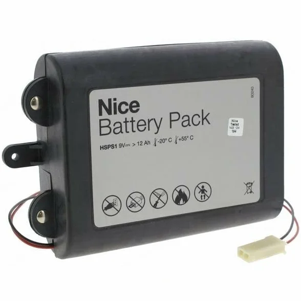 Dieffematic Battery Pack - Batteria di Ricambio 9V 12Ah per Centrali HSCU1GIT HSCU1IT - Alimentazione di Emergenza