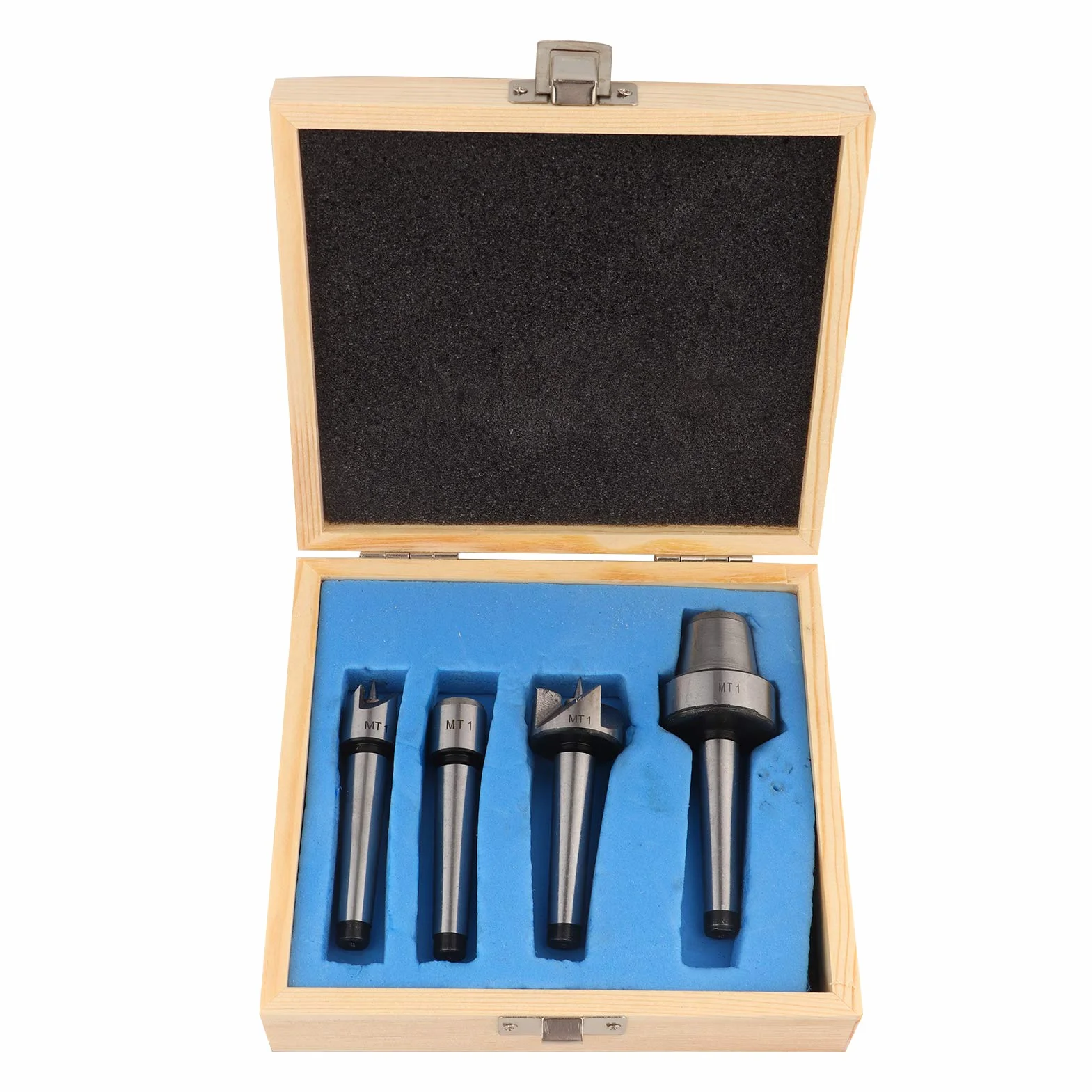 Tornio Girevole Drive Track Cup Arbor Tornio Liscio Centro Vivo Set di Centri di Tornitura da 4 Pezzi per Tornio per Legno per la Lavorazione dei Metalli con Scatola (MT1)