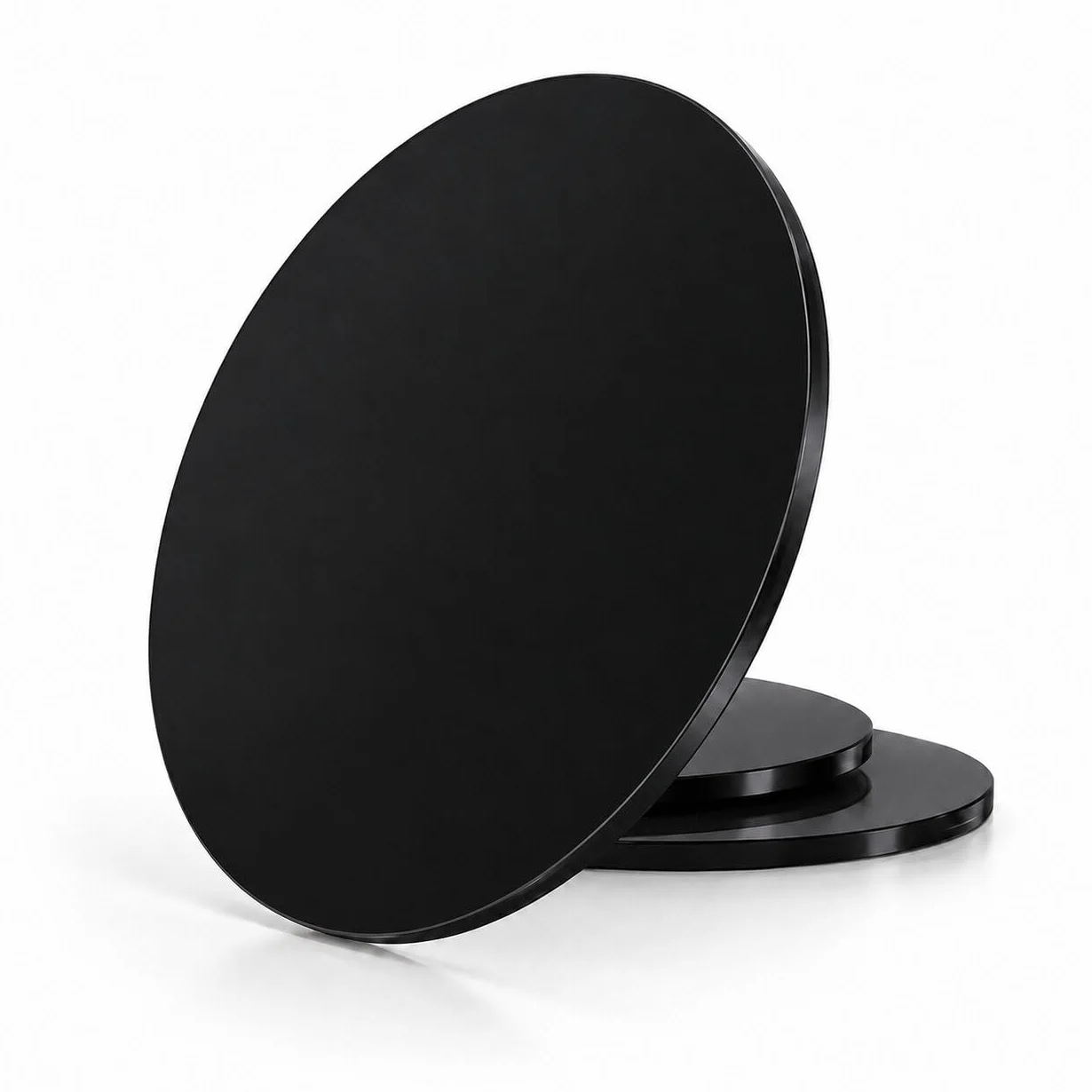 Dischi in Vetro Acrilico Nero PMMA | Taglio Laser su Misura | Rotondo | Spessori 3, 5, 8 e 10 mm | Diametri da 20 a 100 cm | Ideale per Protezioni, Decorazioni e Fai da Te (SPESSORE 3MM NERO, 60 CM)