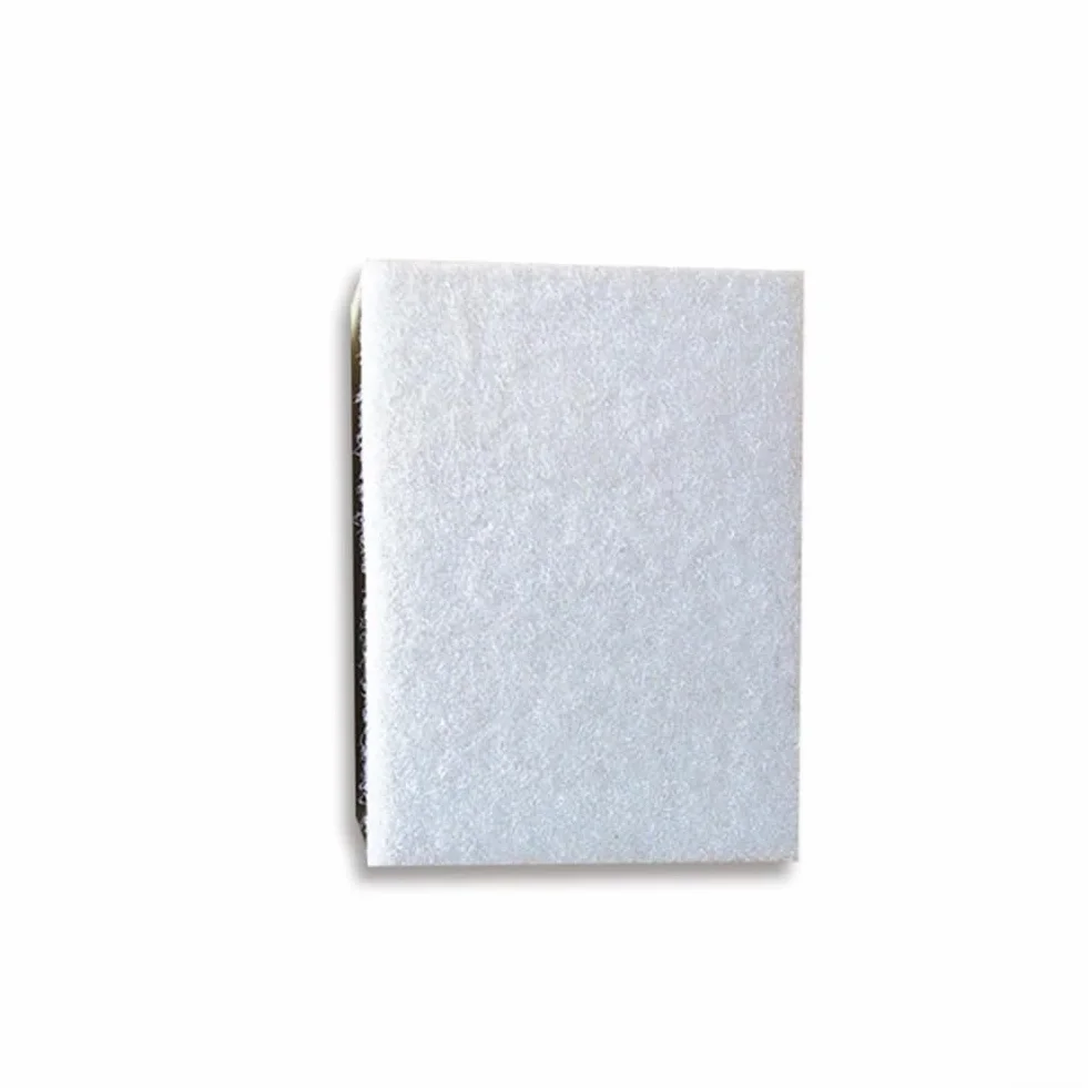 Cuscinetto di interfaccia in spugna morbida 75 x 100 mm, gancio rettangolare e loop per levigatrice, disco in schiuma per levigatura dei contorni e riduzione delle vibrazioni