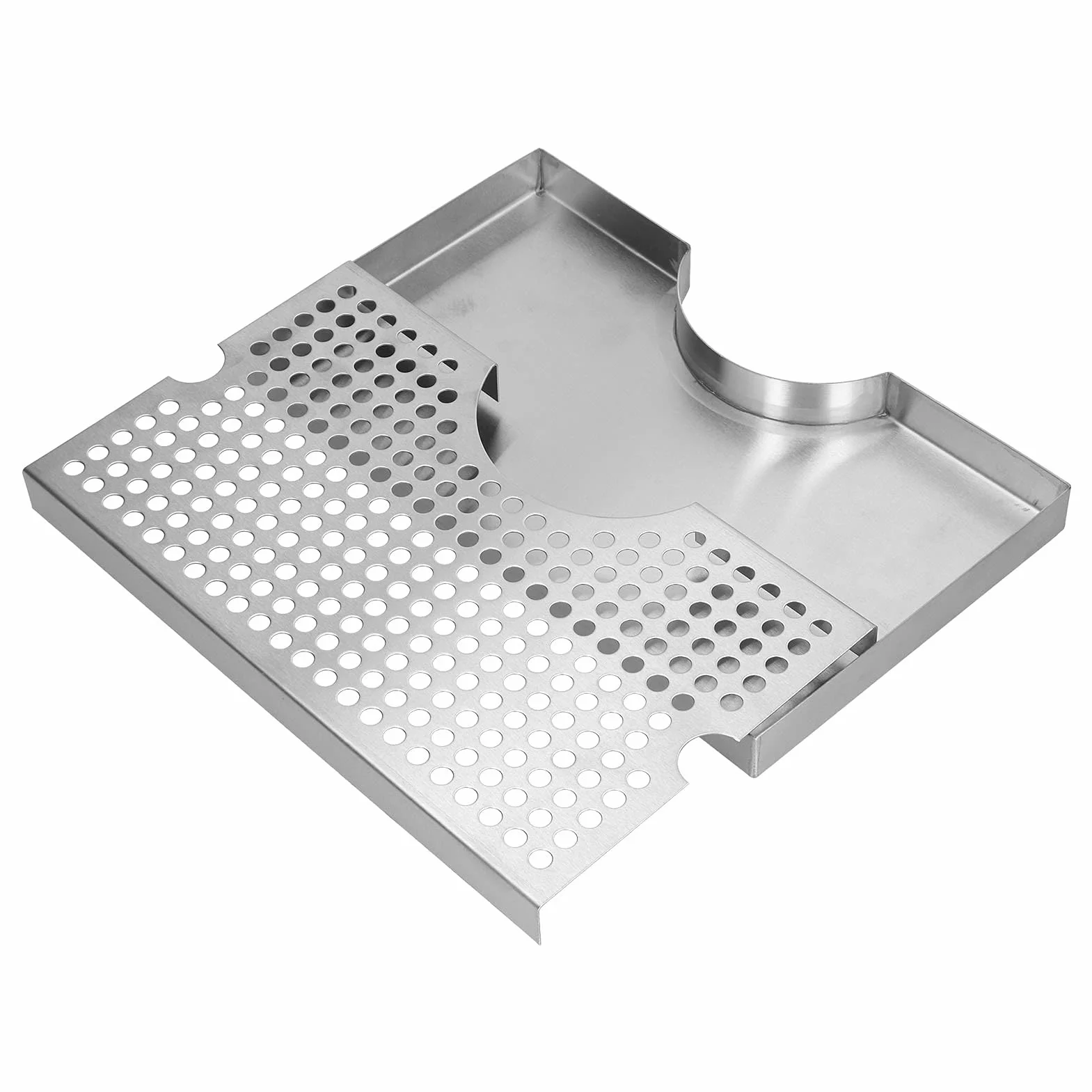 Vaschetta Antigoccia in Acciaio Inox con Coperchio Rimovibile per Tre Colonne