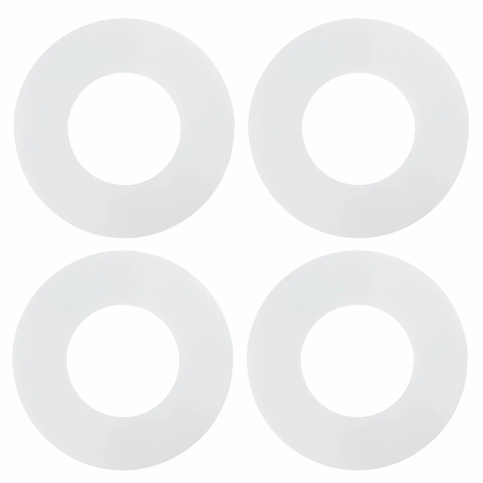 Anello di Tenuta per Valvola di Scarico WC Geberit 816.418.00.1 Guarnizione Silicone Bianco 4 Pezzi