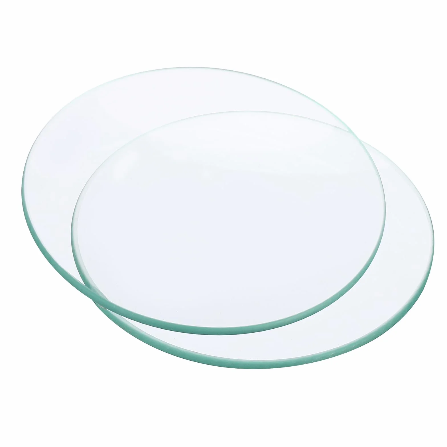 PATIKIL 80mm Diametro Orologio Vetro, 10pz Bicchiere Coperchio Liscio Bordi Smussato Arco per Laboratorio, Trasparente