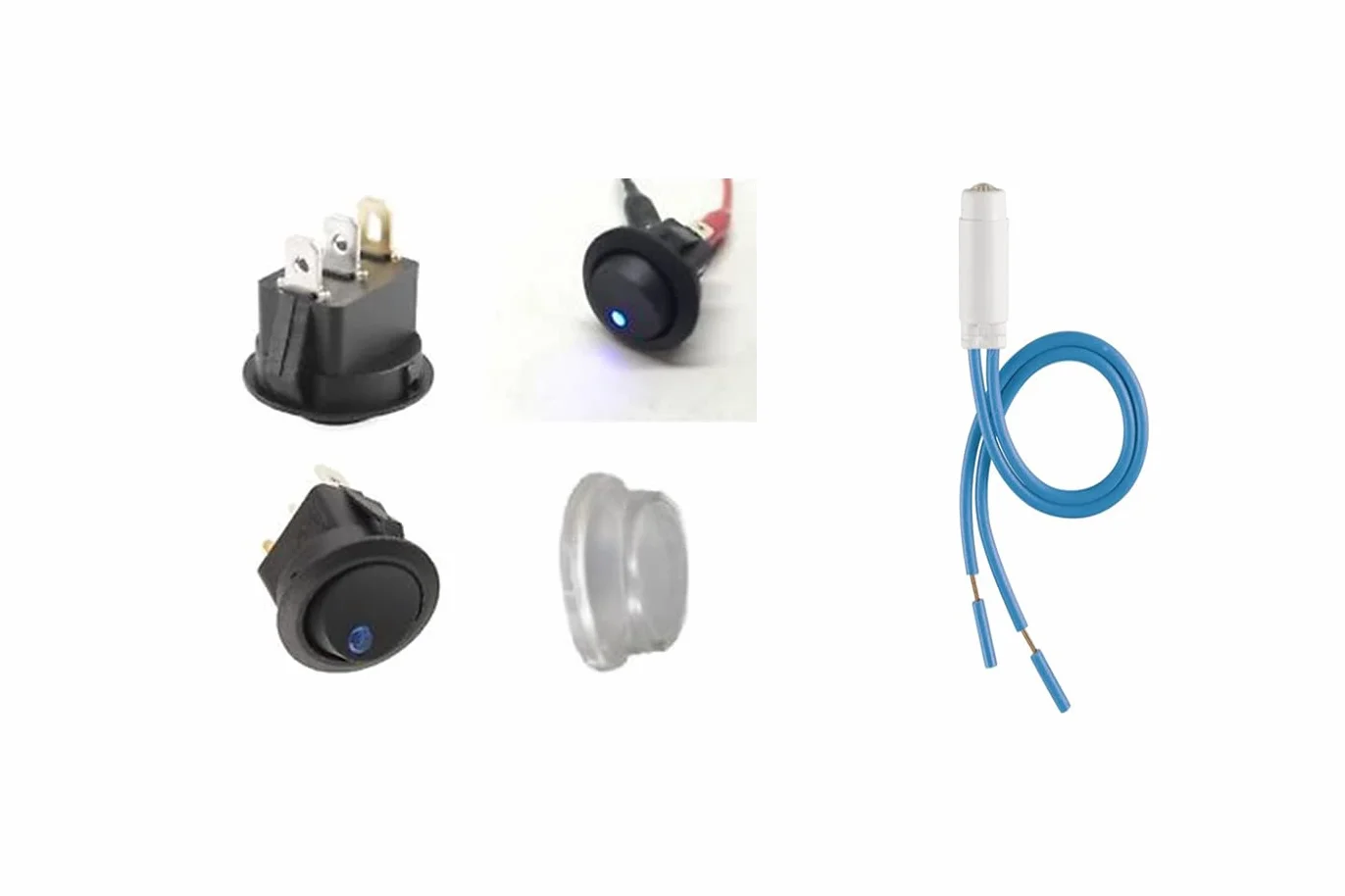 CLICLED spia LED blu 230V per interruttore luce segnalazione ampolla