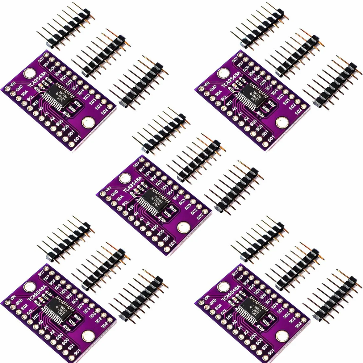 Scheda di espansione Youmile 5PACK TCA9548A I2C IIC Multiplexer Breakout Board Scheda di espansione a 8 canali per Arduino