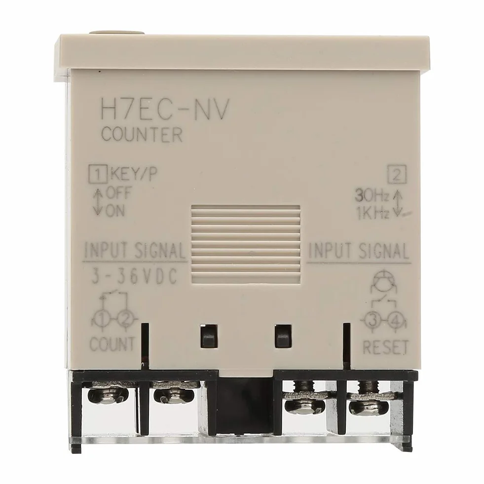 H7EC NV Contatore Elettrico Digitale Totalizzatore DC 3-36V LCD 8 Cifre