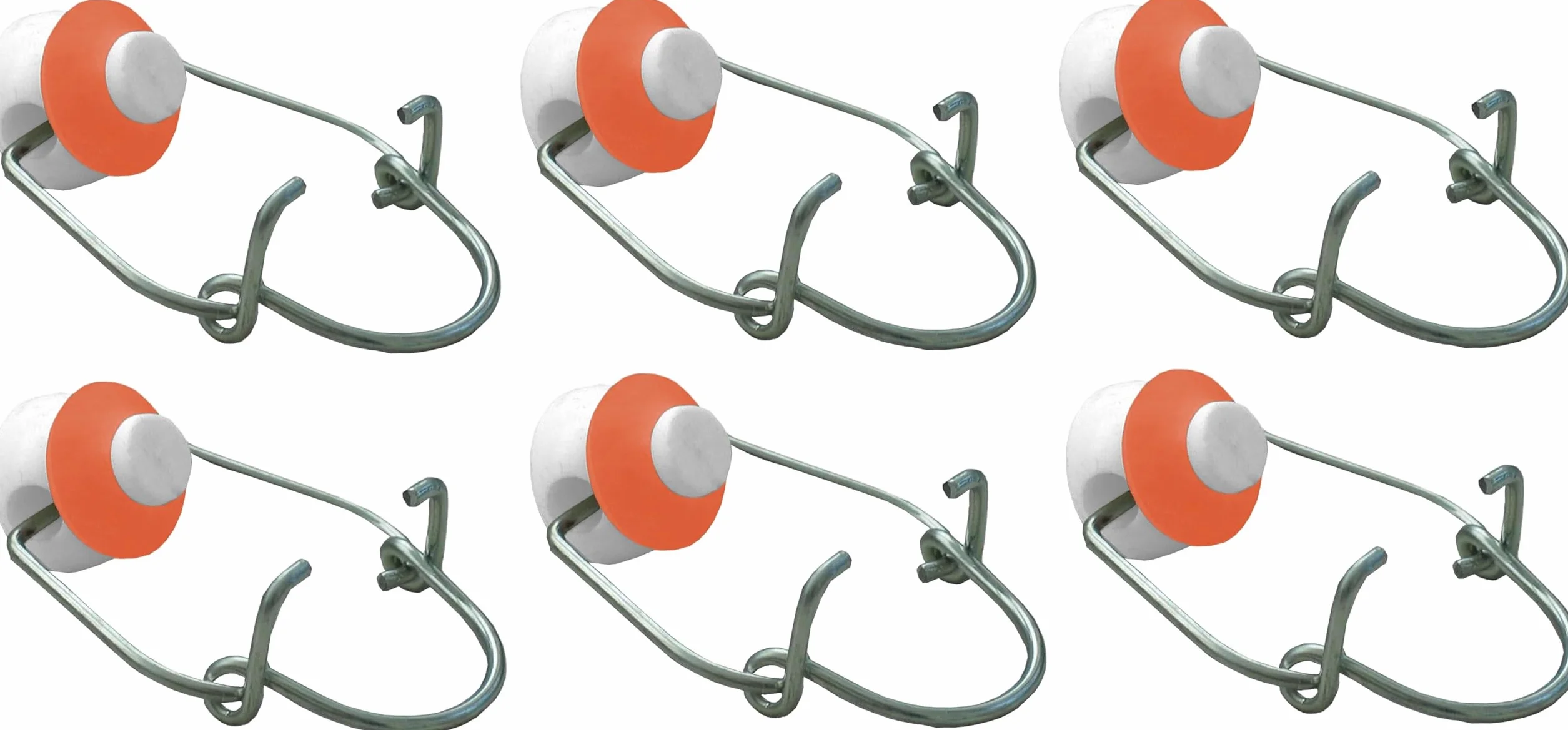 Tappo Meccanico per Bottiglie di Vetro con Guarnizione 4 cm 2,5x2,5x2h cm 6 Pezzi
