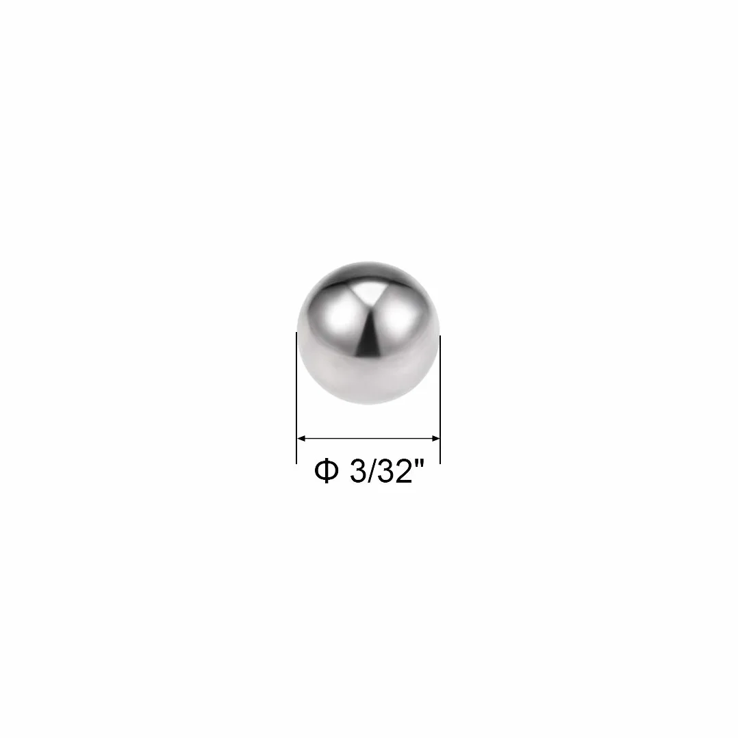 PATIKIL 3/32" Precision Sfere Acciaio Inox 440C G25 Cuscinetto Sfere Metalliche 100pz