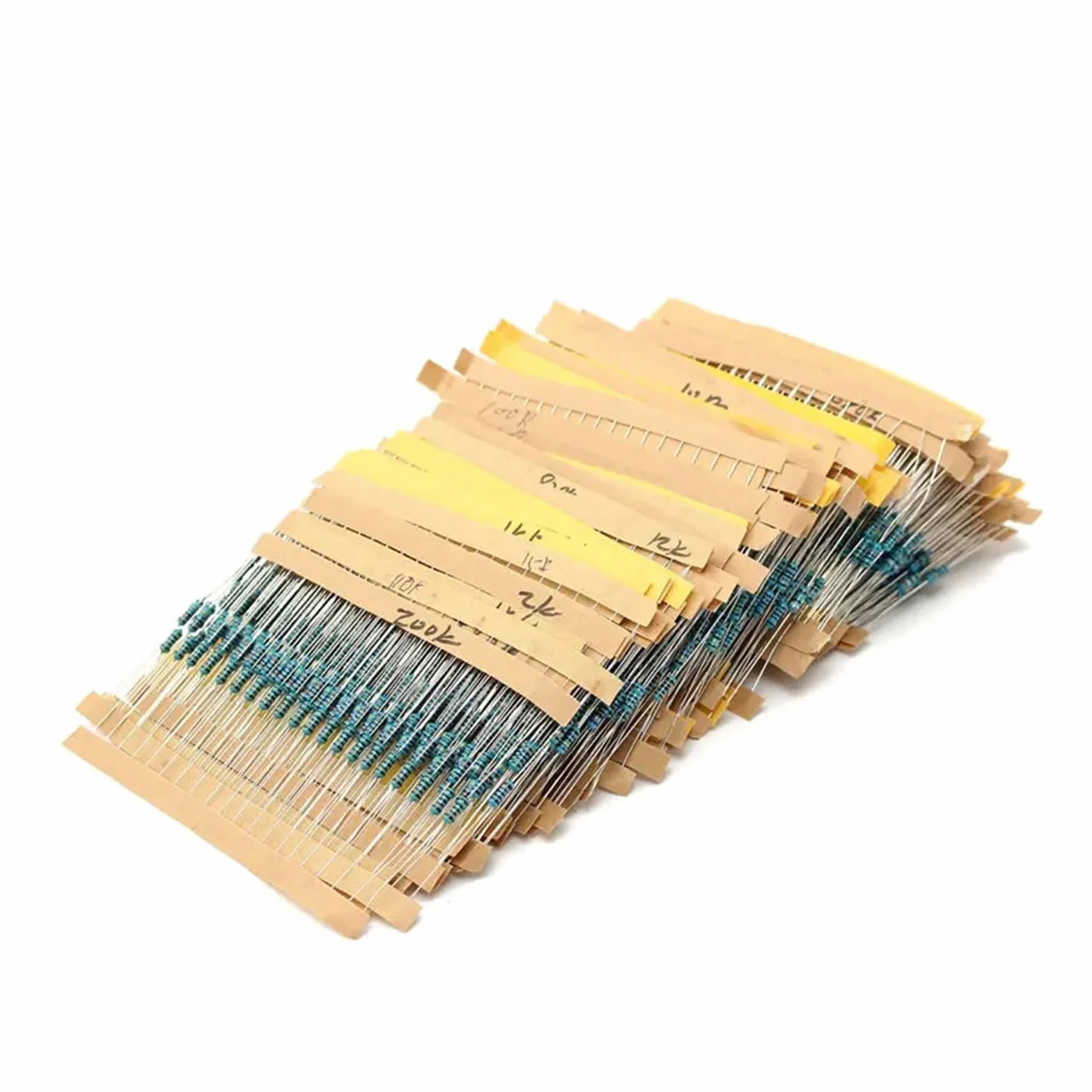 Kit Assortito di resistori a Film Metallico da 3120 Pezzi 156 Valore 1/4 Watt, Confezione di Campioni di resistori 1% 1 ohm-10M Ohm Set di componenti elettronici Fai-da-Te