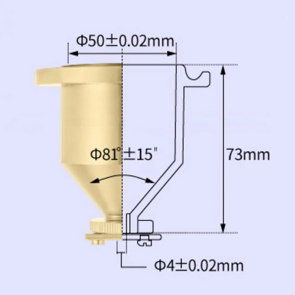 Tazza di misurazione della consistenza della vernice Tazza di flusso del viscosimetro 4# Tazza di viscosità del flusso Misuratore di portata del liquido Tester di viscosità del liquido