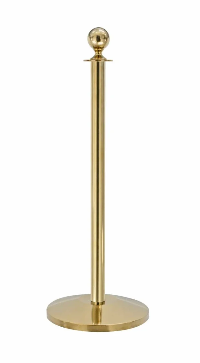 Confezione da 2 - Barriera a corda in ottone + Corda blu (2x barriere in ottone + 1x corda blu)