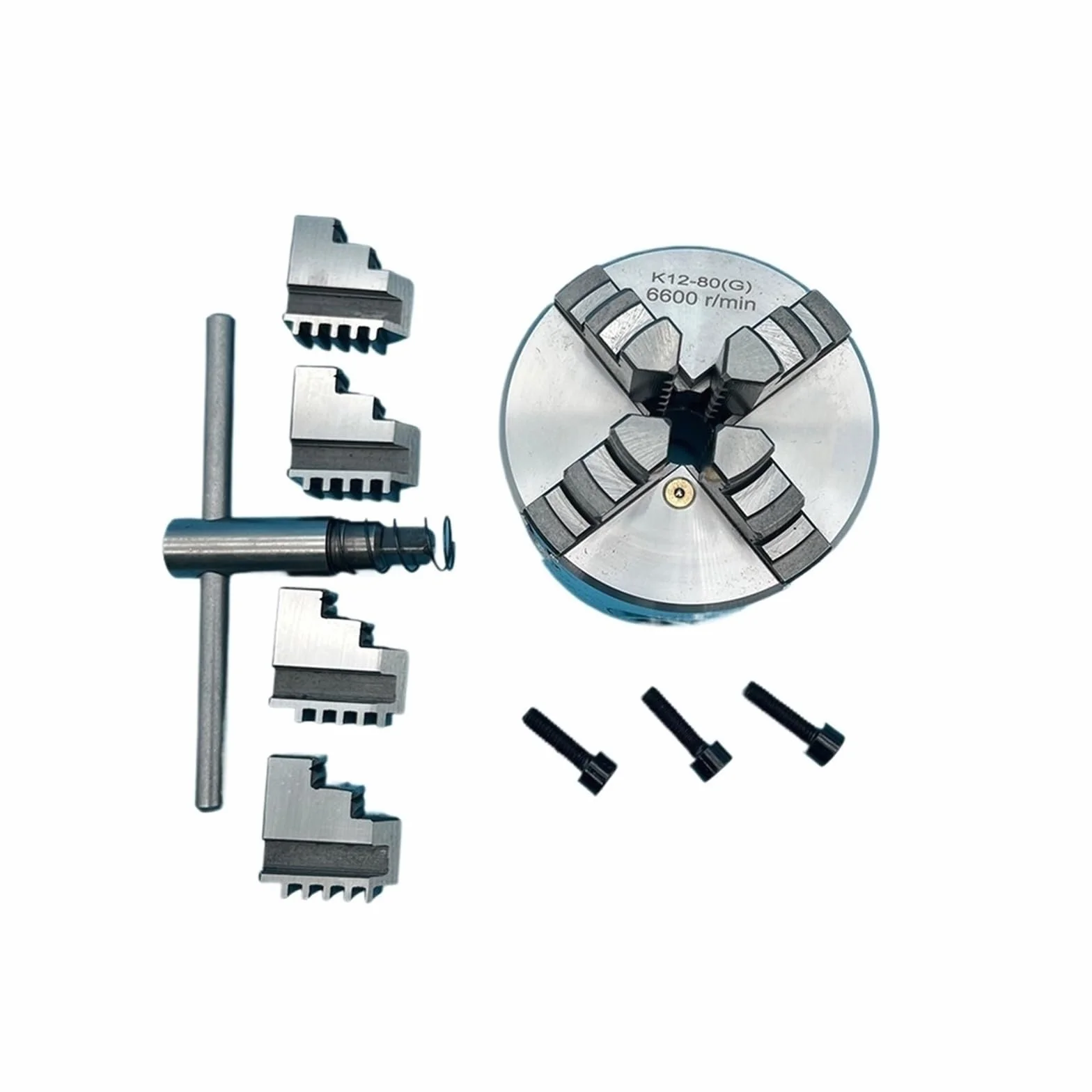 Mini Chuck 80mm Chuck K12-80 Autocentrante 4 Griffe Manuale Mini Chuck