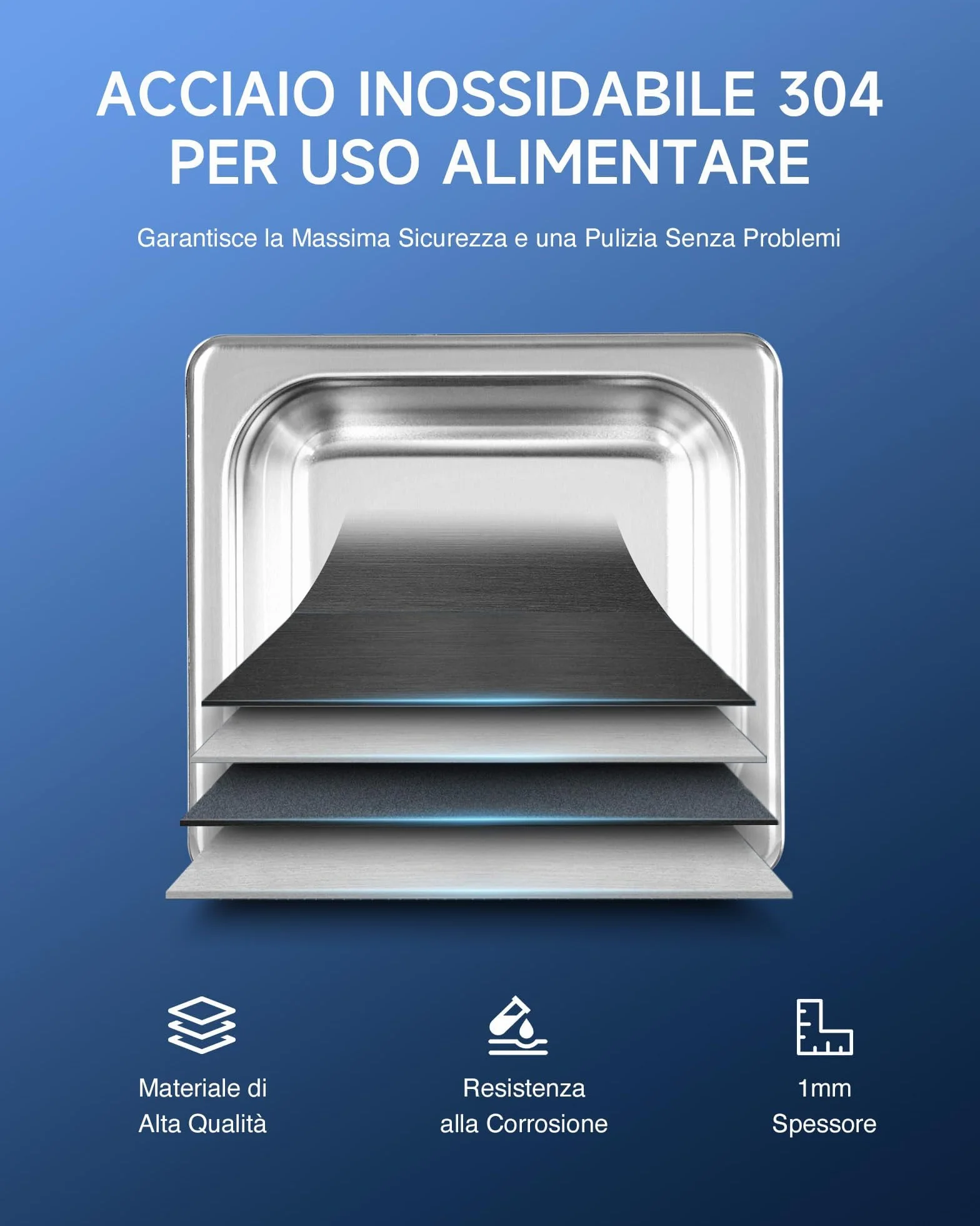 CREWORKS Pulitore a Ultrasuoni 2L Professionale, Lavatrice Ultrasuoni 60W con Riscaldatore 100W e Timer Digitale, Vasca Ultrasuoni in Acciaio Inox SUS304 per Gioielli, Occhiali, Protesi, Monete