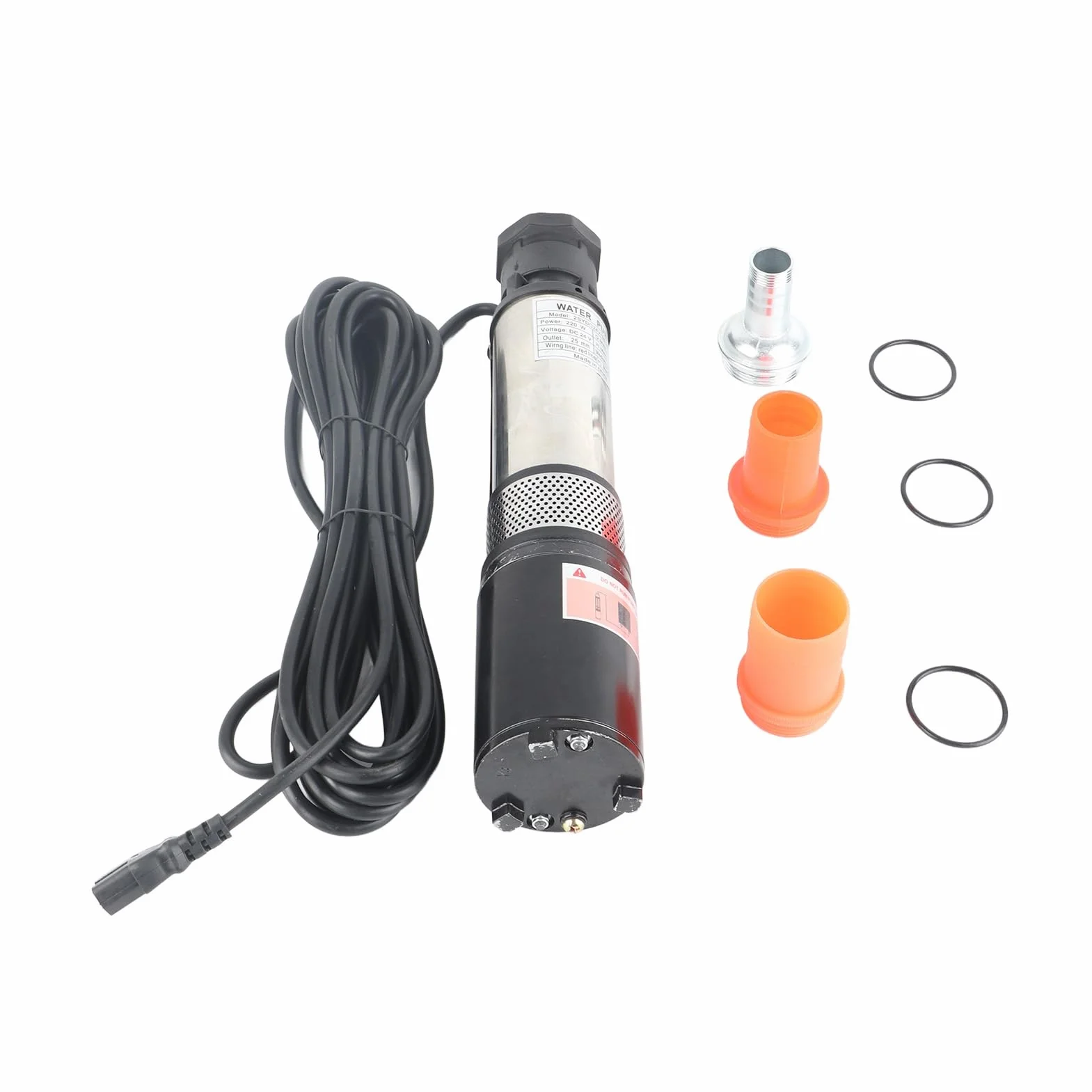 Pompa per Pozzi Profondi CC, Pompa per Acqua Solare, Pompa per Acqua a Membrana, Flusso Elevato, Corsa Elevata, 20 Metri, 24 V, 2SYDC24V