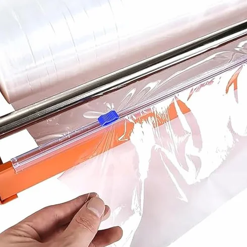 Macchina avvolgitrice manuale di film estensibile - Dispenser di film a mano per imballaggio, strumento di avvolgimento pallet per magazzino e conservazione degli alimenti