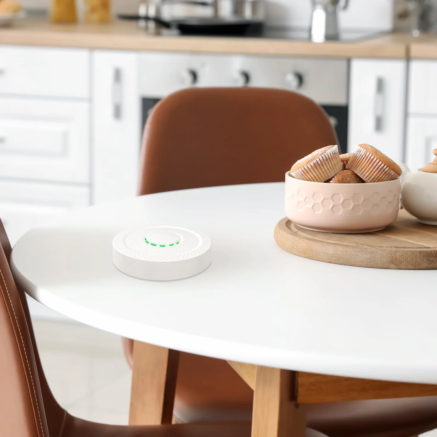 UbiBot AQS1 Monitor della Qualità dell'Aria 9-in-1 - PM1/2.5/10, TVOC, CO2/CO2e, Temp/UR/Pressione Aria, Notifiche Multiple, WiFi/RS485, Cloud Pubblico Gratuito, Supporto per Rete Locale.