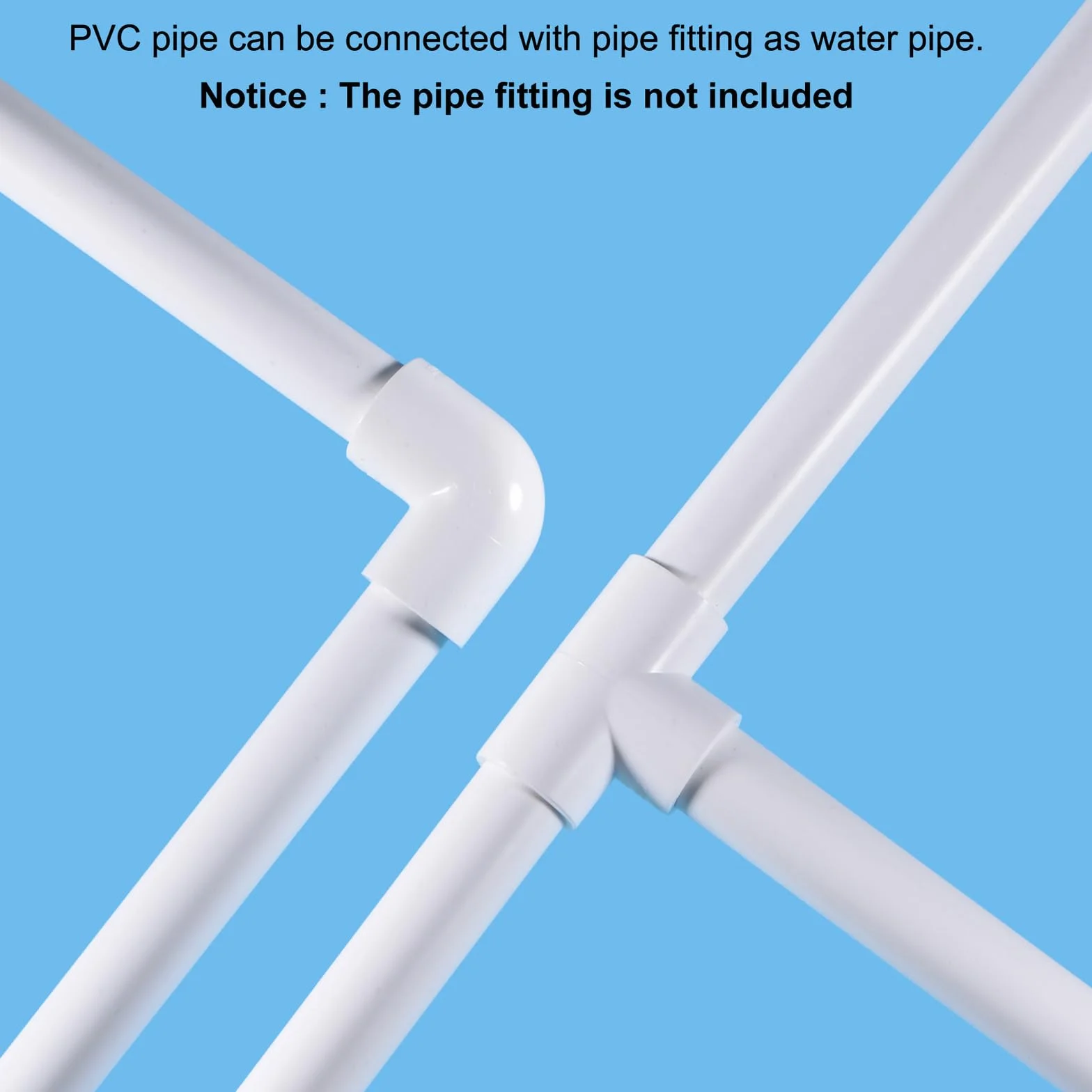 QUARKZMAN Tubo Rigido Rotondo in PVC 8mm ID 10mm OD 8" Lunghezza Bianco ad Alta Resistenza per Tubi d'Acqua, Artigianato, Guaina Cavi