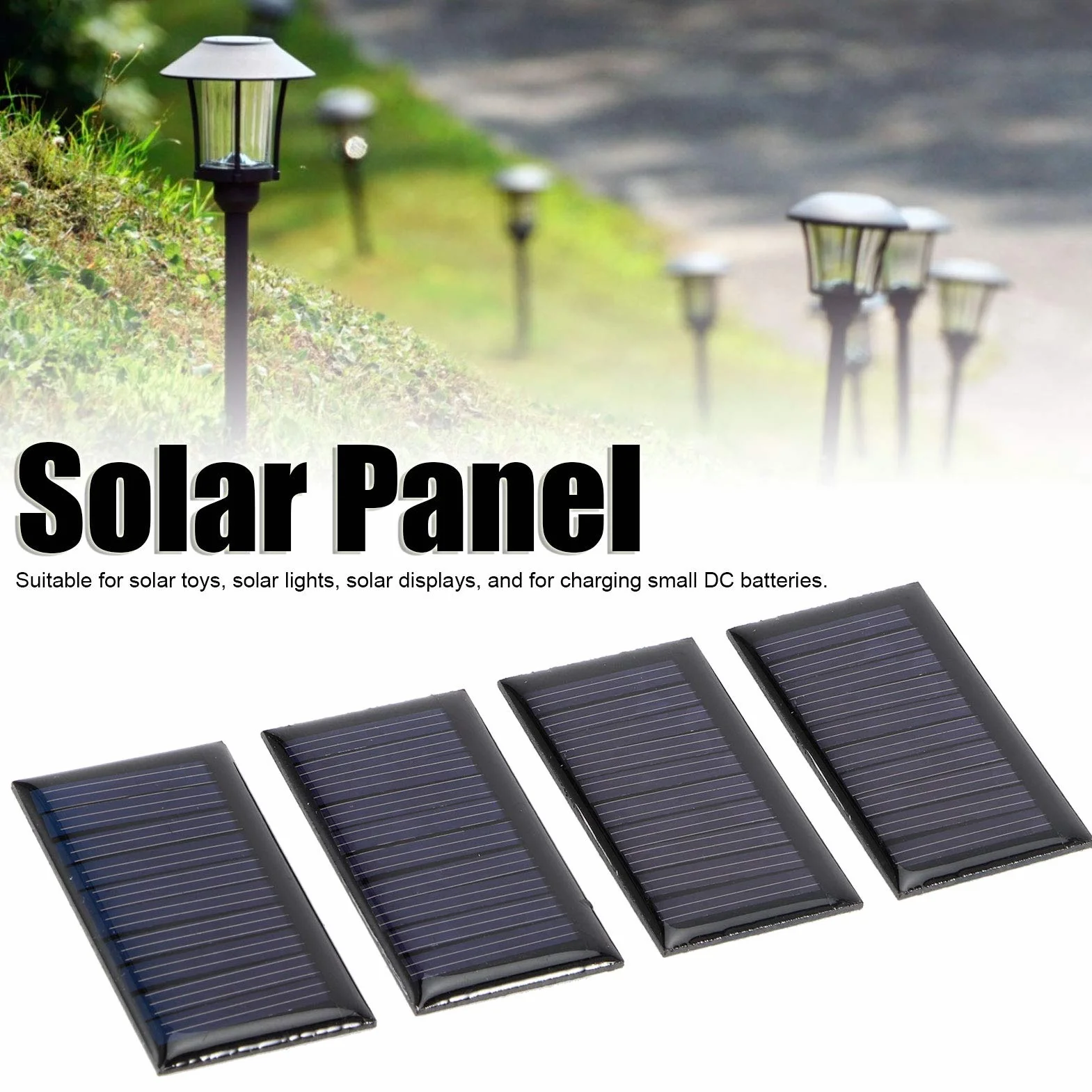 Mini pannello solare, 8PCS 30MA 5V Mini celle solari Pannelli FAI DA TE Solare epossidica Piastra Giocattolo elettrico Materiali Celle fotovoltaiche Caricabatterie