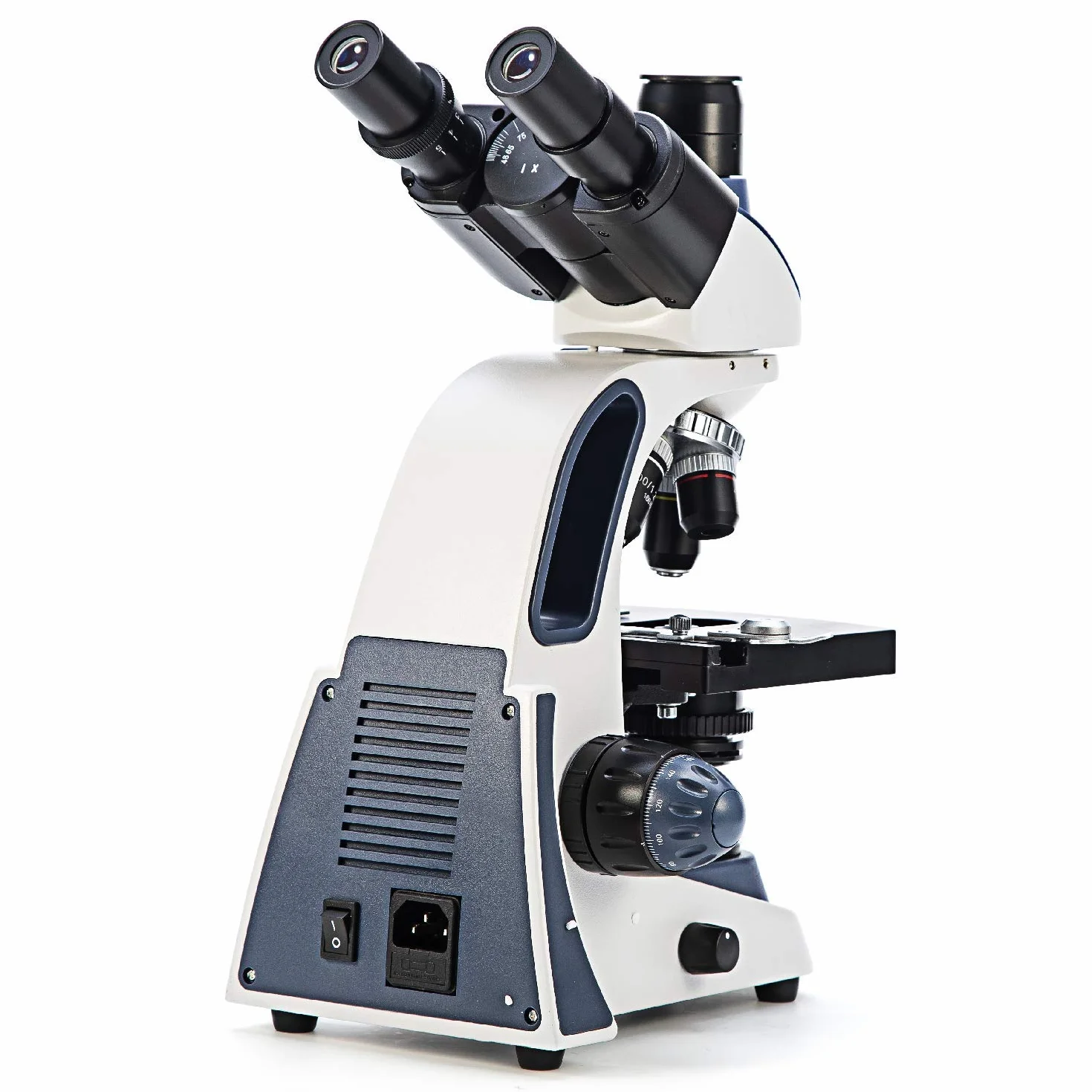 SWIFT SW380T Microscopio 40X-2500X, Microscopio da Laboratorio Composto Trinoculare per la Ricerca con Oculari WF 10X/25X, Tavolino Meccanico, Messa a Fuoco Ultraprecisa, Compatibile con Fotocamera
