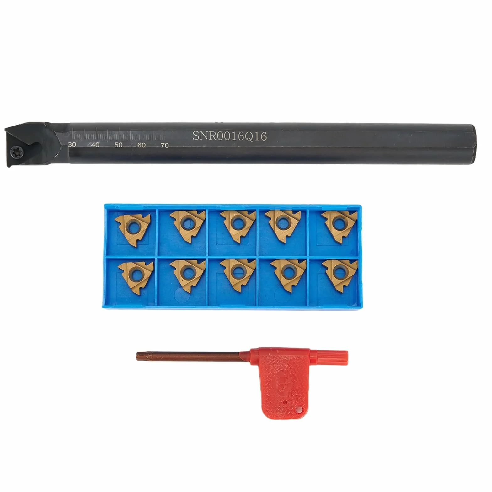 16mm CNC Tool Holder SNR0016Q16 Utensile Filettatura Interno con 10pcs 16IR AG60 per un uso durevole e affidabile