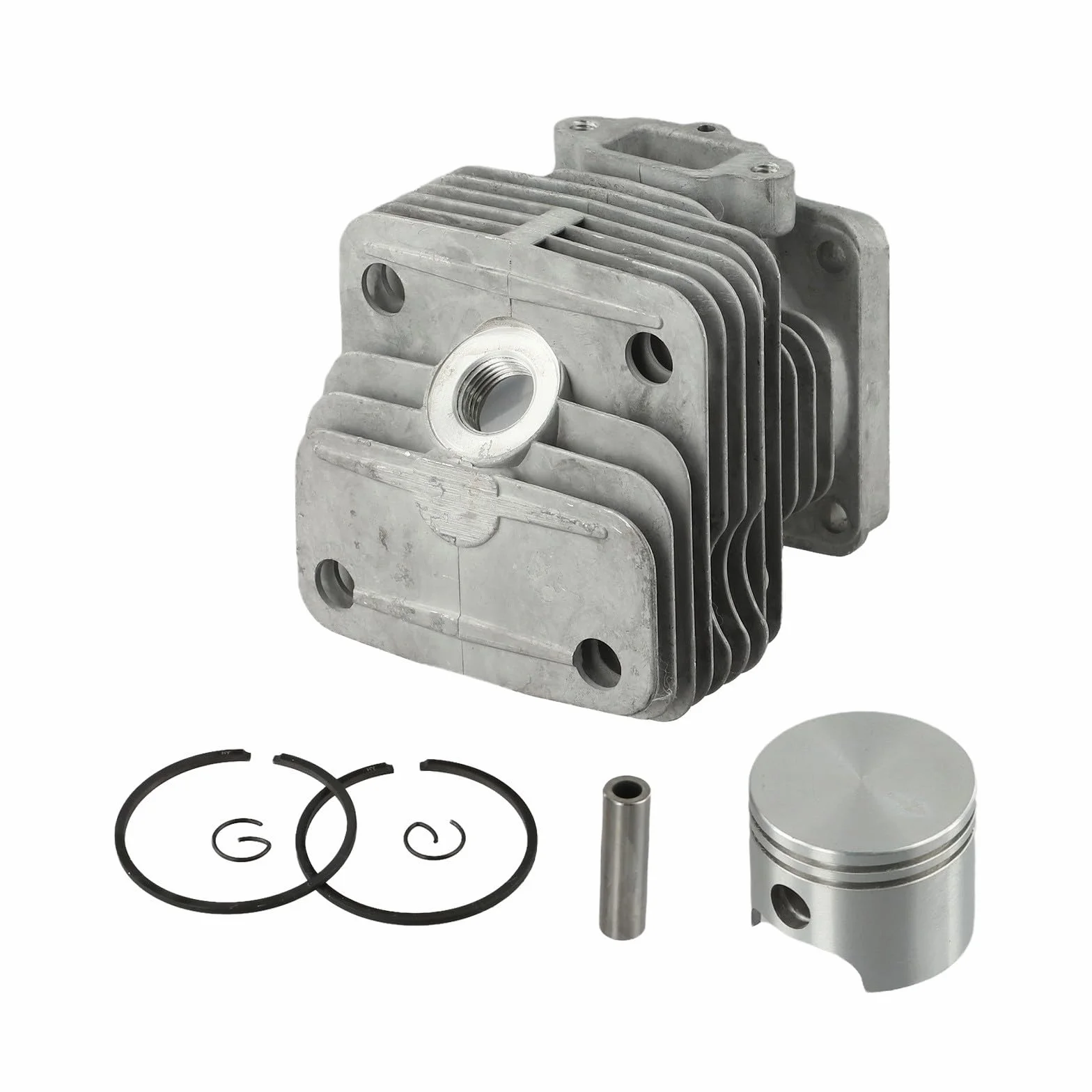 Kit Cilindro 40Mm Lega di Alluminio per Pistone Set Per 42 44 Motosega Parte di Ricambio Motore Accessorio di Riparazione Per Outdoor Garden Tool