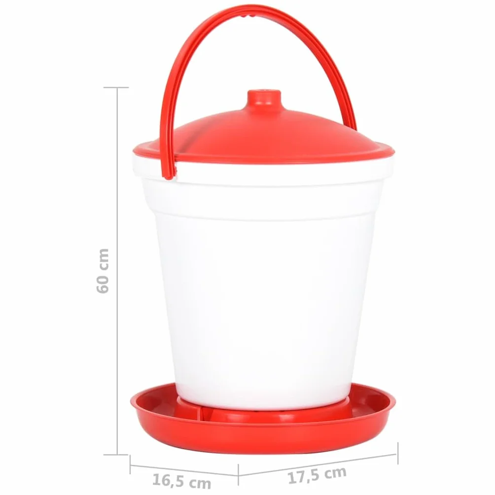 Abbeveratoio Automatico per Galline 18 L, Agricoltura,Zootecnia,Mangiatoie e abbeveratoi per Bestiame, 2.1kg-171449