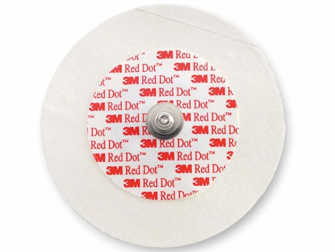 3M Red Dot™ - Elettrodo per monitoraggio cardiaco con supporto in Micropore™, confezione da 1.000 elettrodi diametro 6 cm
