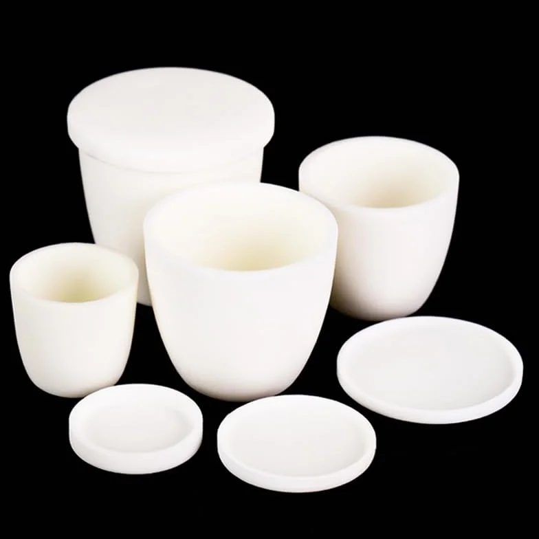 Crogiolo ad arco in allumina al 99% (con coperchio) Crogiolo in allumina Crogiolo in corindone con coperchio(25ml)