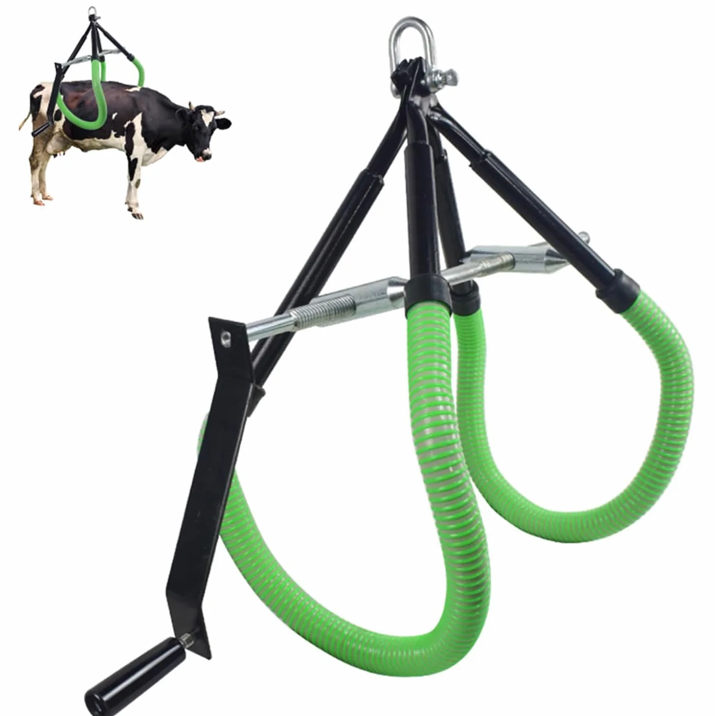 NILoykg& Strumento di Sollevamento dell'anca della Mucca, Morsetto Regolabile dell'anca della Mucca per la mungitura dell'ostetricia Bestiame zoppo di Nascita,Verde