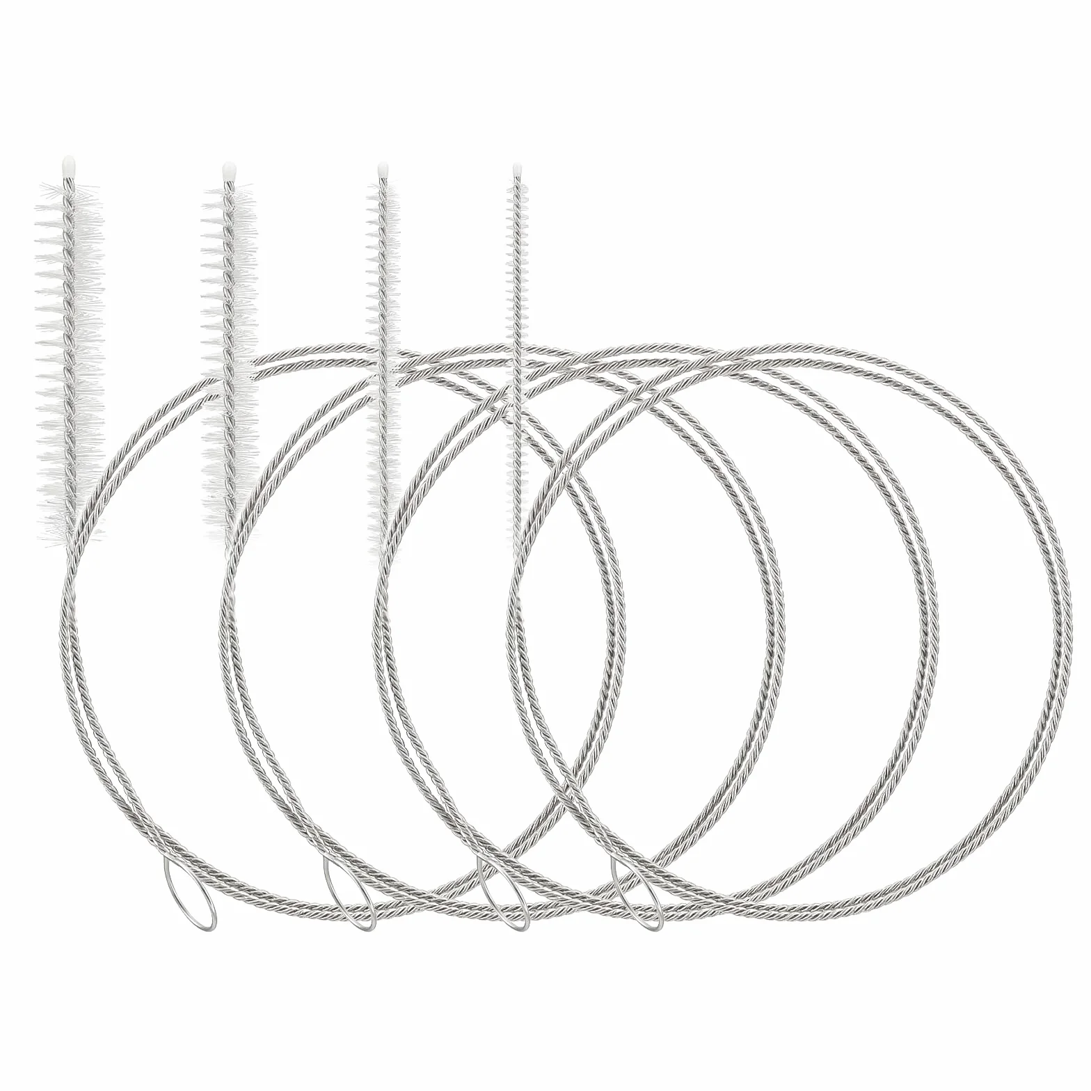 Confezione da 4 spazzole per tubi flessibili da 100 cm, spazzole di pulizia extra lunghe e sottili, adatte per tubi,bottiglie e cannucce