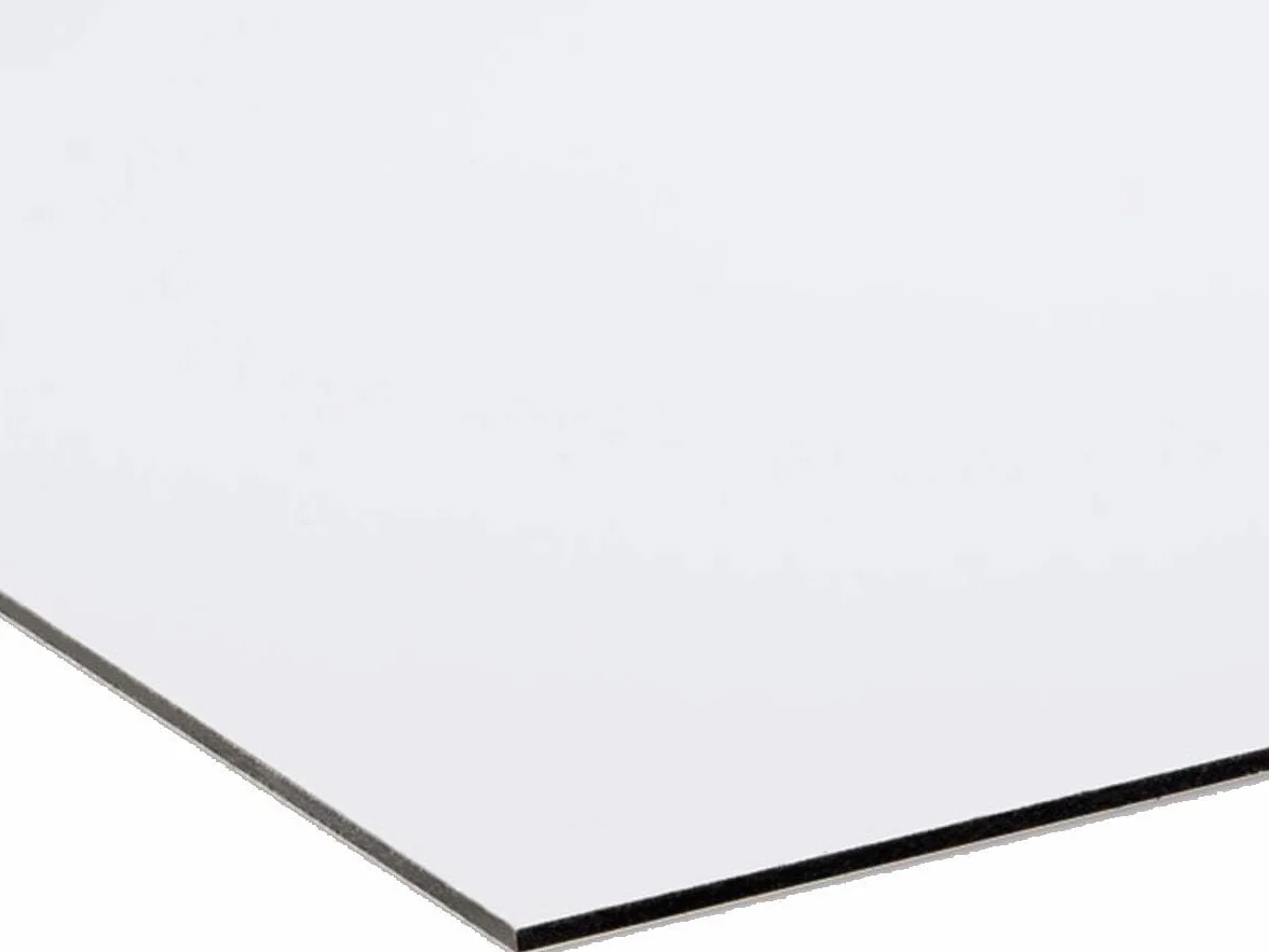 Dibond Pannello composito in alluminio con spessore di 3 mm colore bianco (50x70 cm)