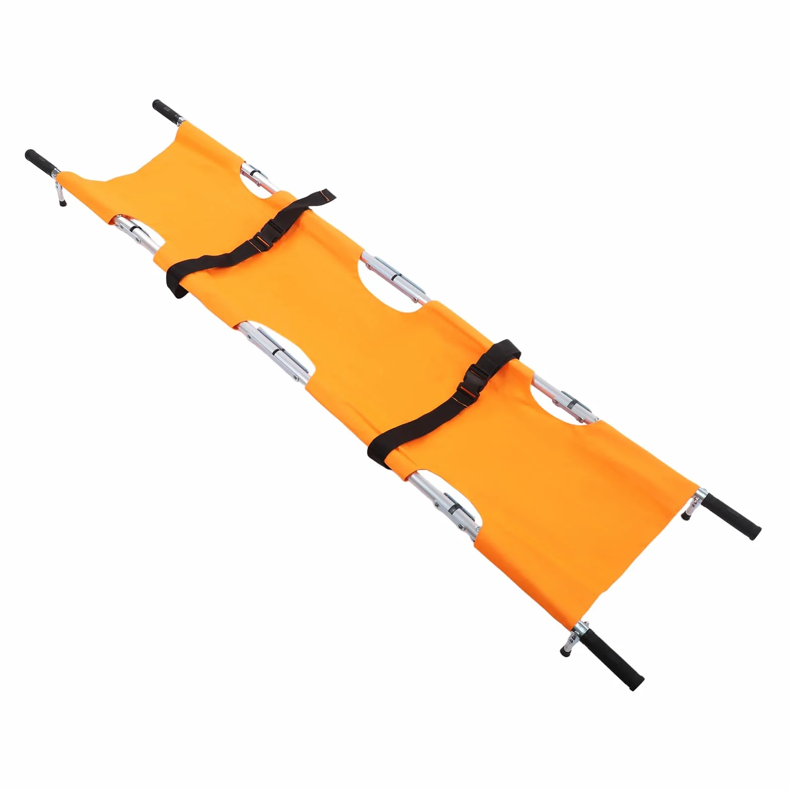Barella pieghevole di salvataggio con fibbie di emergenza, barella portatile, 210 x 53 cm (colore arancione)