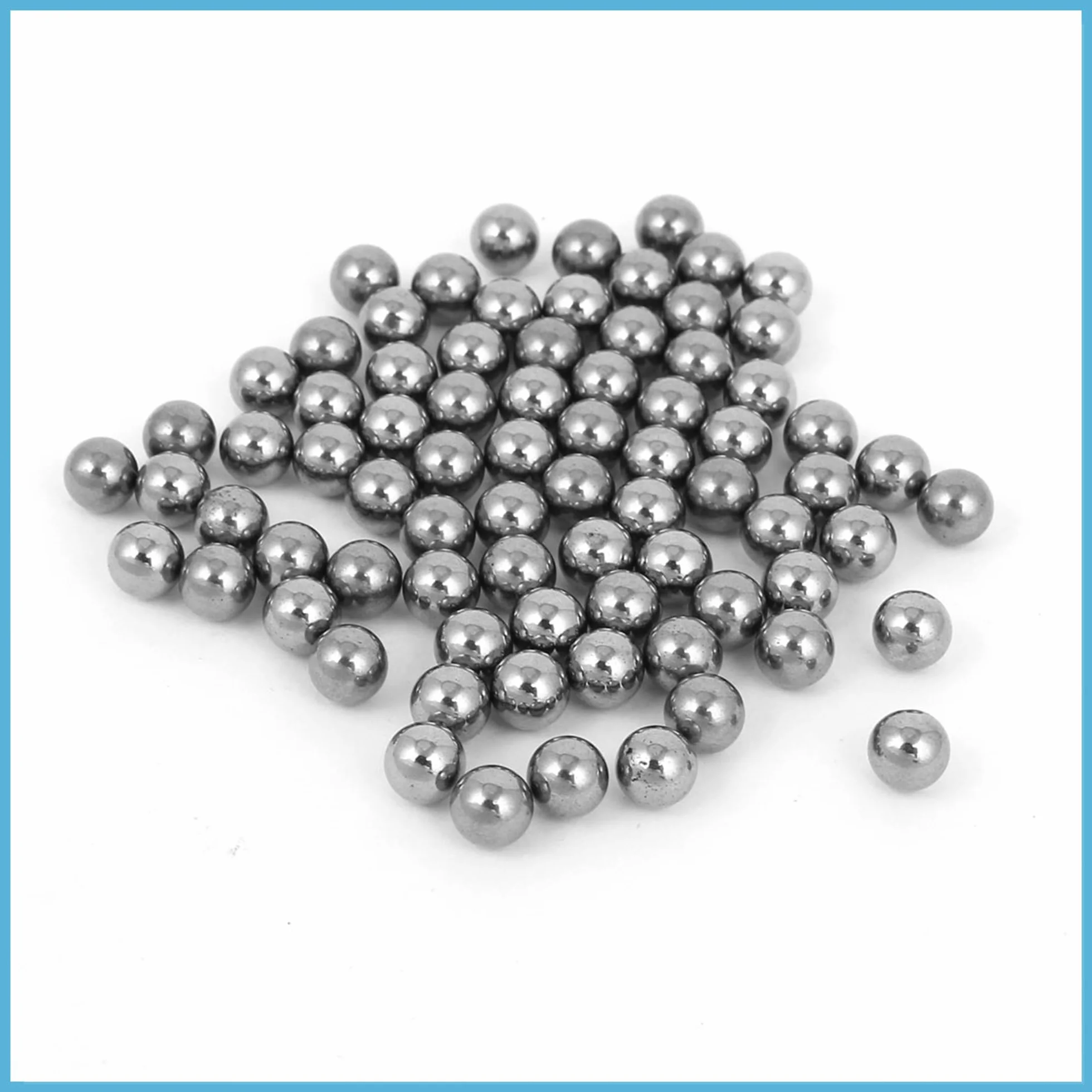 Sfere in Acciaio Inossidabile 6 mm 100 Pezzi per Bicicletta Argento