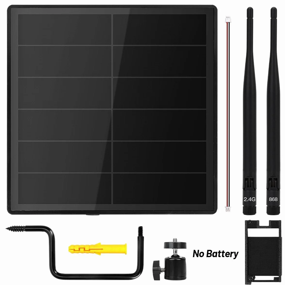 D5-2A 5W Solar Panel System for Rak4631 LoRa Module DIY Meshtastic Meshcore LoRa Node Kits 868MHz 2.4G BLE Antenna