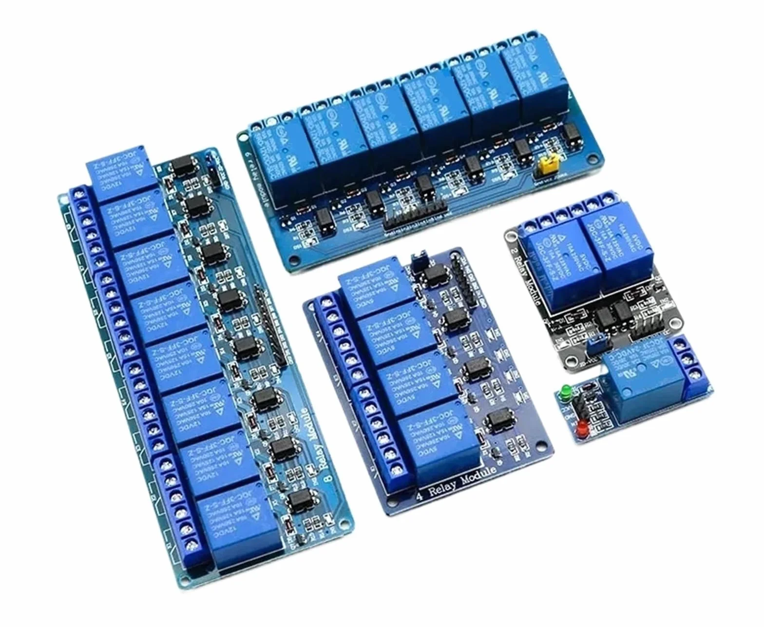 Modulo relè 5V 12V 24V con Uscita relè accoppiatore Ottico 1 2 4 6 8 Modulo relè 16 Vie for Il Controllo dell'attrezzatura(5V,8 Way)
