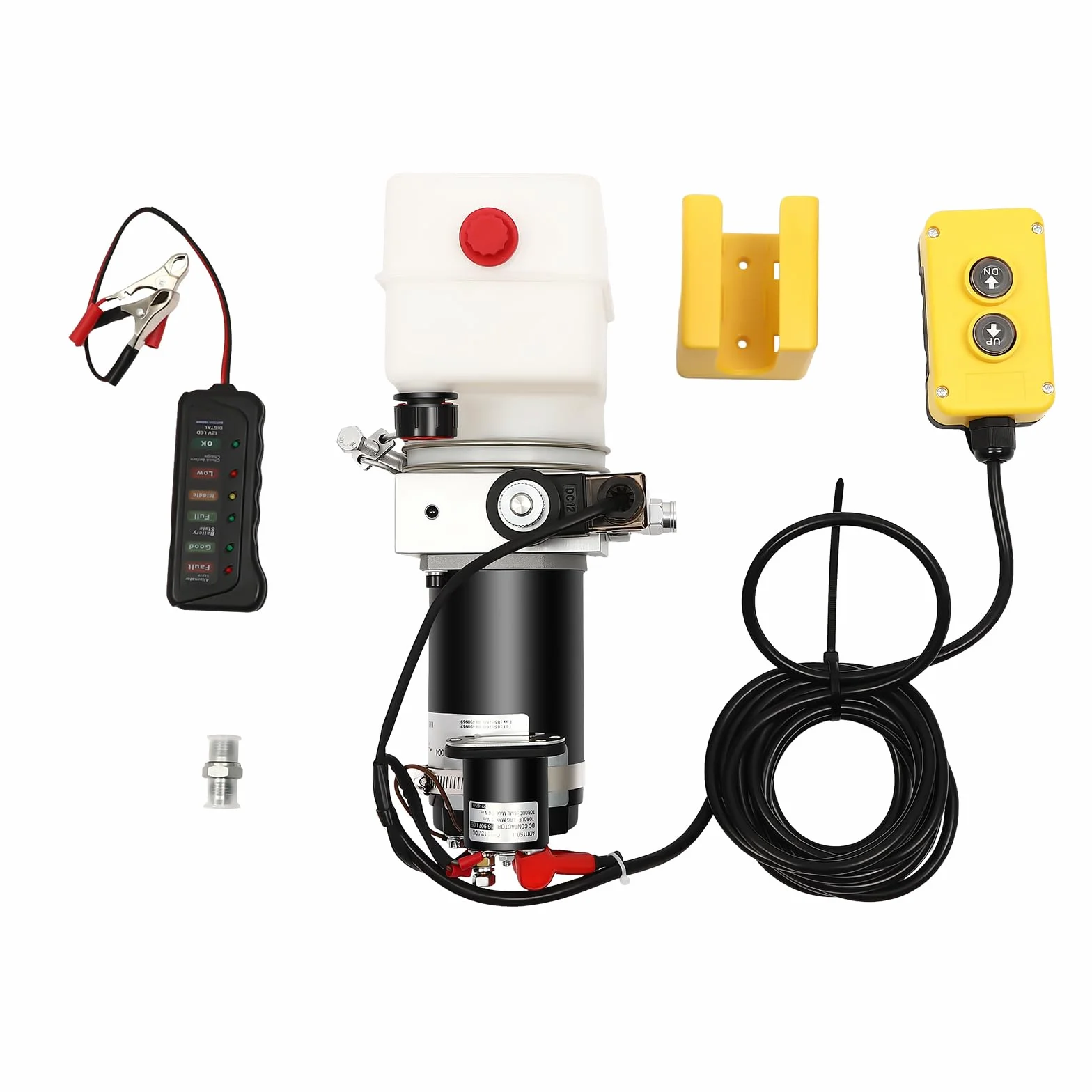Pompa Idraulica Per Rimorchio Con Benna Ribaltabile, Gruppo Idraulico 12V, 800W, Pompe Azionate Da Telecomando, Adatta Per Rimorchi Con Benna Ribaltabile, Piattaforme Di Sollevamento Fisse, Spargitori