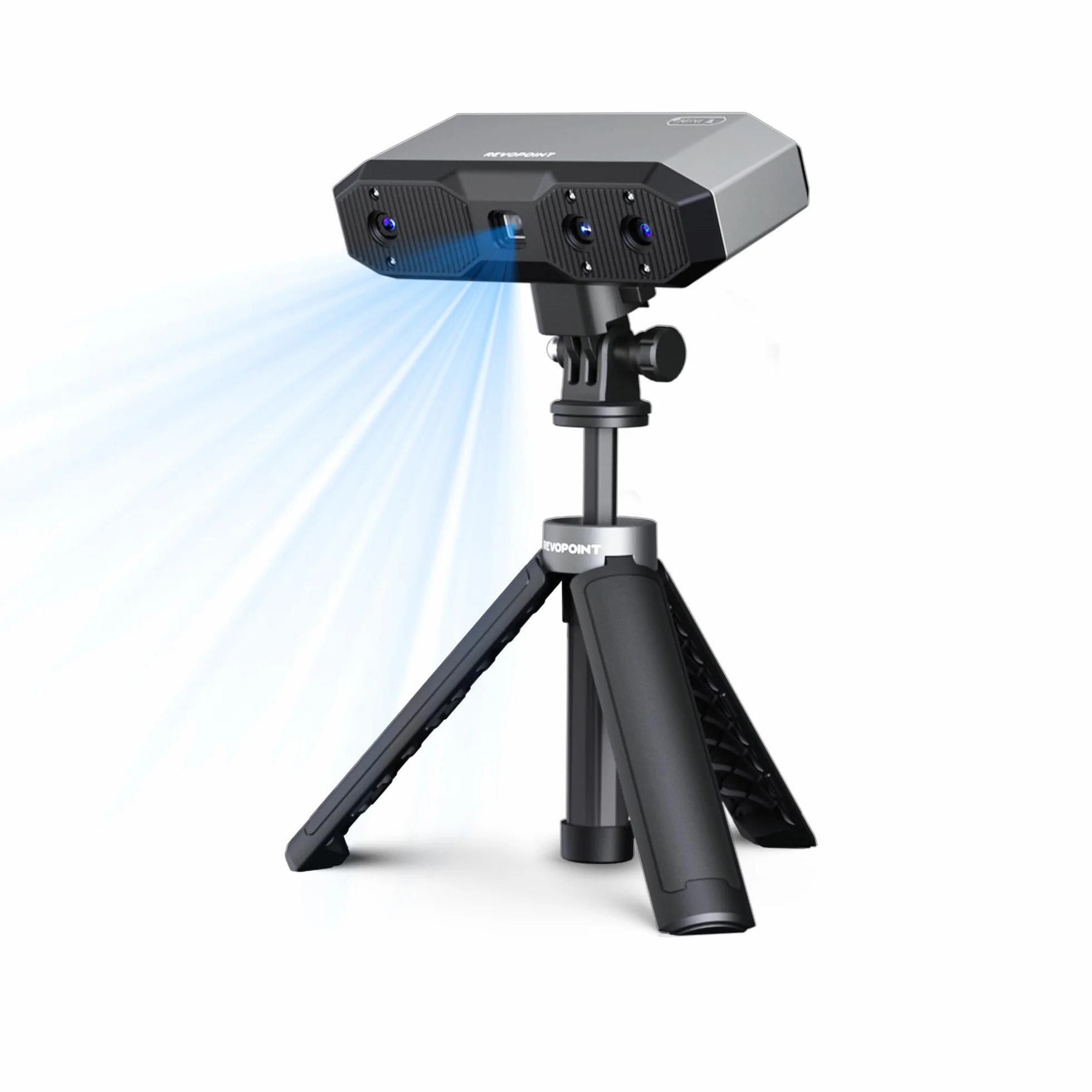 Revopoint MINI 2 Portatile 3D Scanner per Stampa 3D, Precisione 0,02 mm, Scansione Veloce 16fps, Luce Blu Industriale, Scanner per Modelli 3D a Colori per Denti, Gioielli e Piccoli Oggetti, Standard
