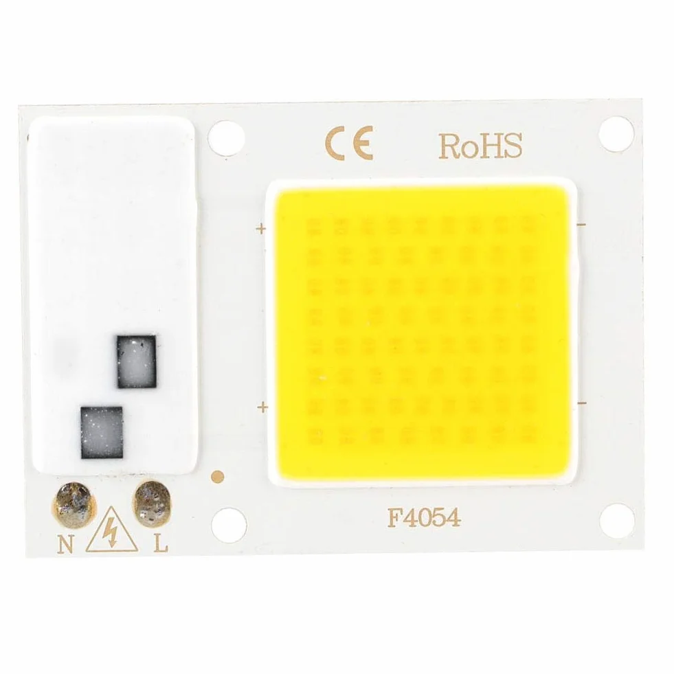 Fdit Chip LED COB 20W 220V Alta Potenza, Sorgente Luminosa Bianco Caldo per Illuminazione a Risparmio Energetico