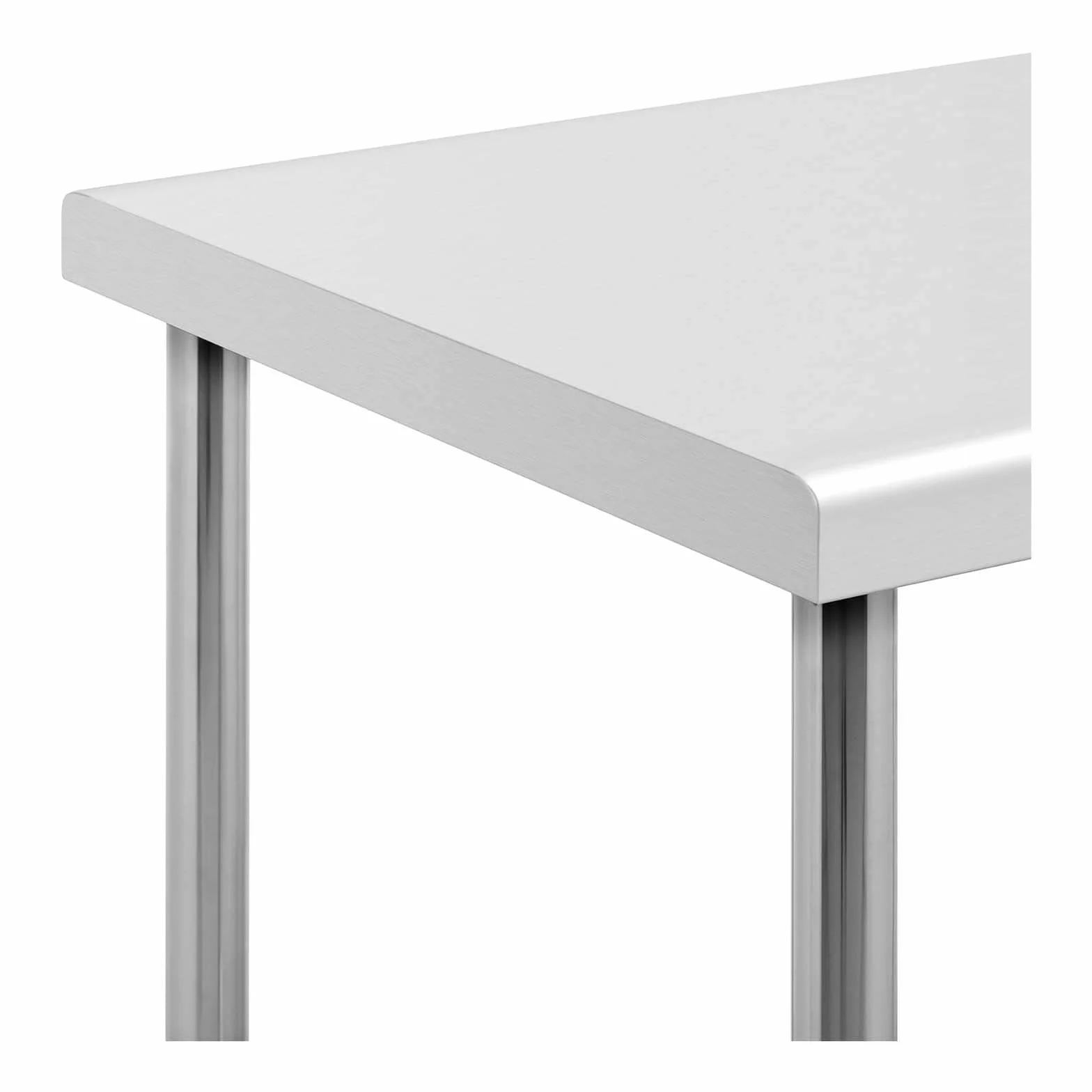 Royal Catering RCAT-100/70 Tavolo da Lavoro Piano di Lavoro per Cucina (100 x 70 cm, Carico max. 400kg, lastra HDF, Piedini regolabili, Acciaio inox)