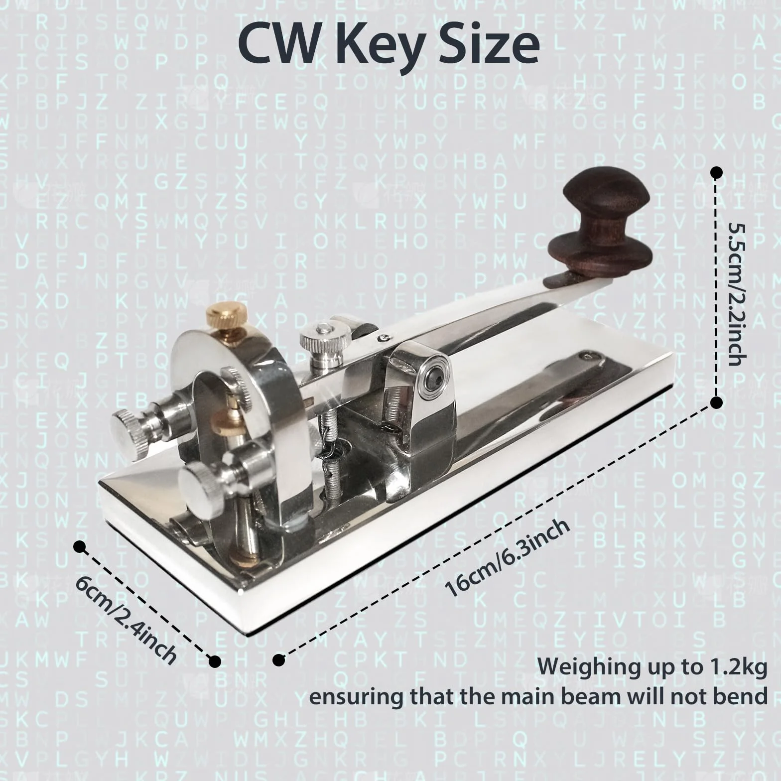 Chiave Telegrafica CW con Codice Morse, Oscillatore per Pratica Radio Ham, Controllo Volume