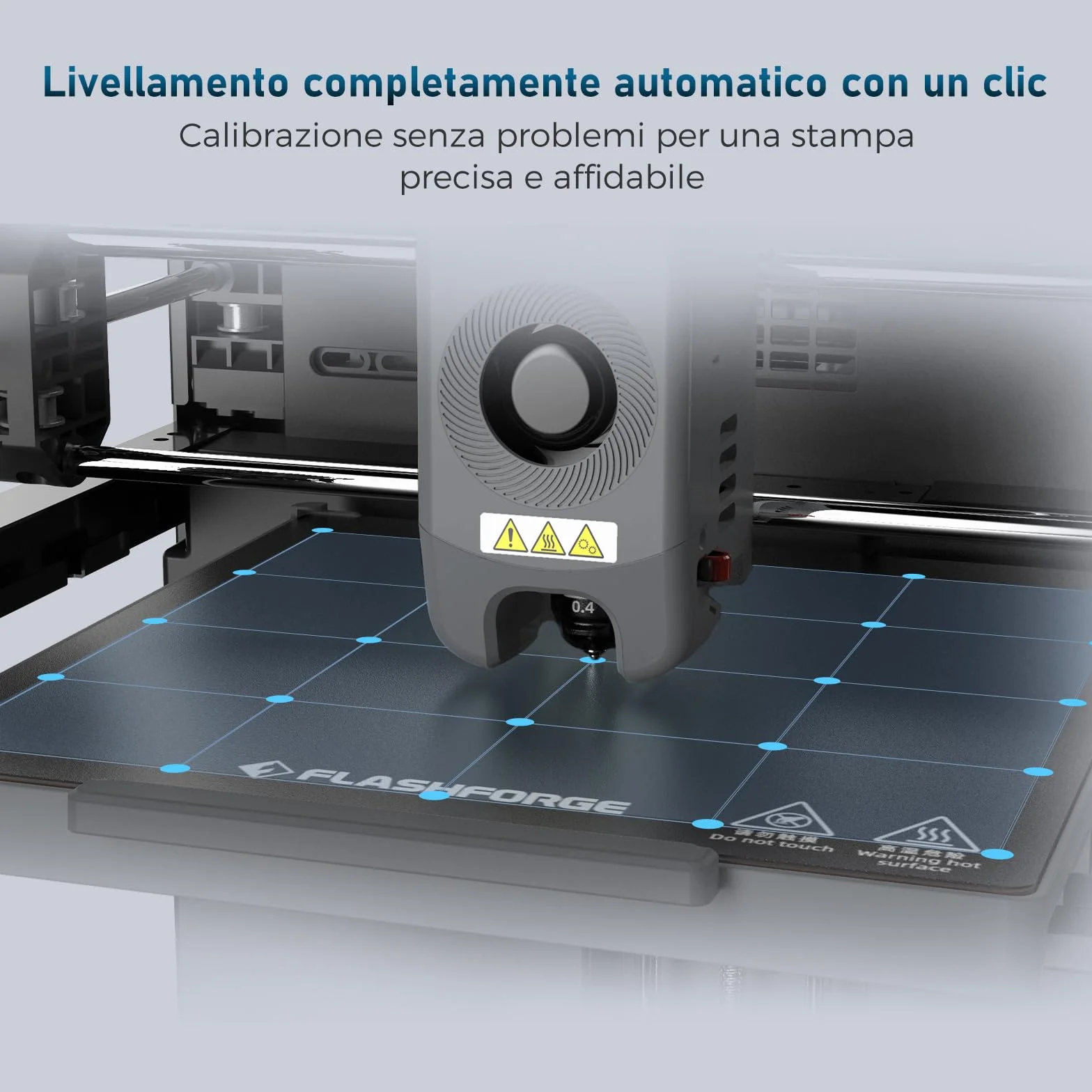 Flashforge Adventurer 5M Stampante 3D - 600 mm/s Ultra Veloce con Autolevelling & Ugello Intelligente - Piastra PEI e Volume 220x220x220mm - Ideale per Principianti e Professionisti