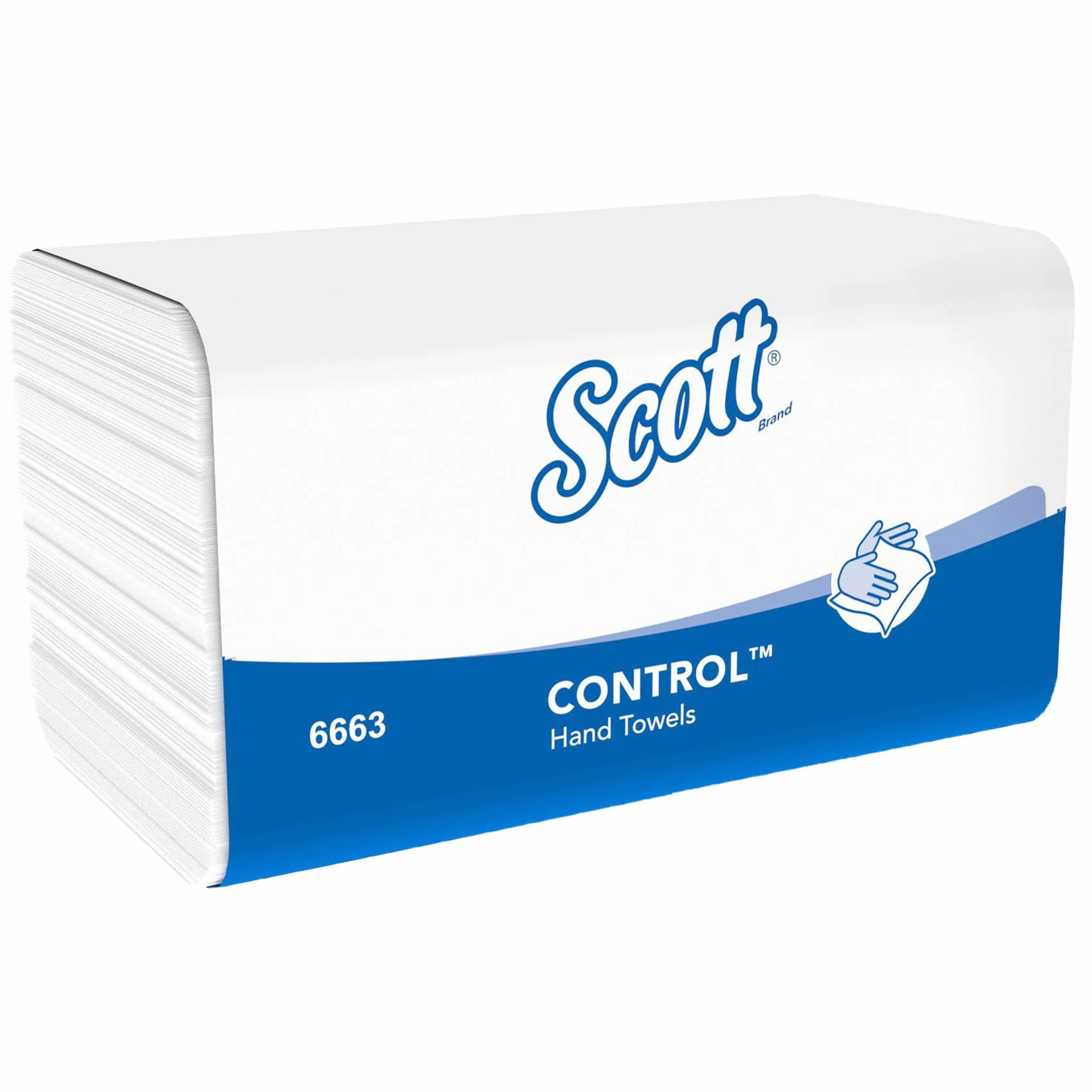 Scott® Control™ 6663 Asciugamani di Carta Piegati a M, 1 Velo, Airflex™, FSC® ed Ecolabel, 15 Confezioni x 212 Fogli