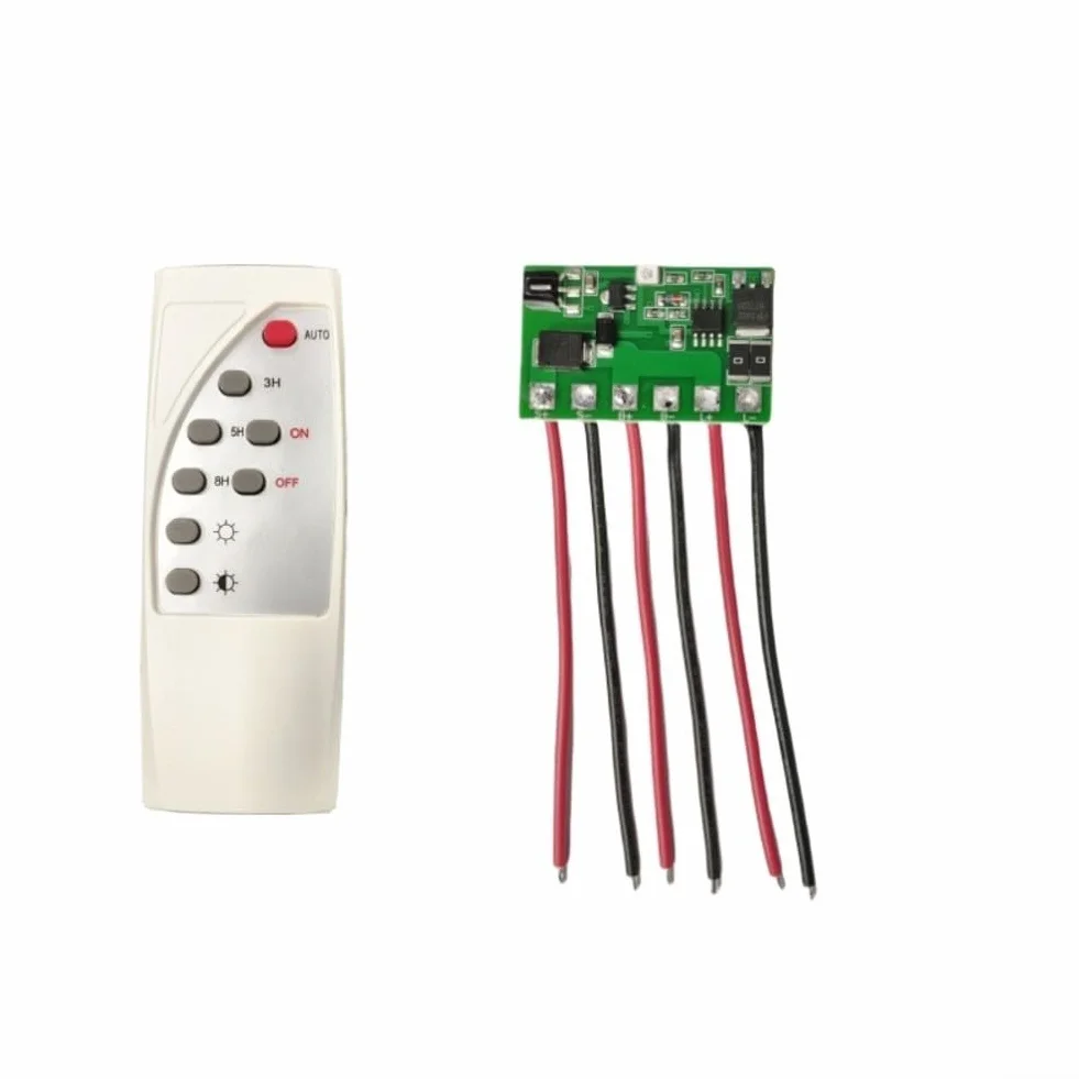 Driver LED do sterownika oświetlenia solarnego z pilotem 6,4-12 V LiFePO4 litowy 5-6 V/12 V