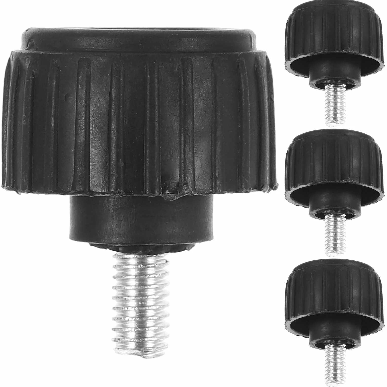 Piedini per Bilancia Elettronica 30kg M6 in Gomma e Ferro, Set da 4 Pezzi Funzione Antiscivolo e Assorbimento Urti, Accessori di Ricambio per Bilancia a Piattaforma per Uso