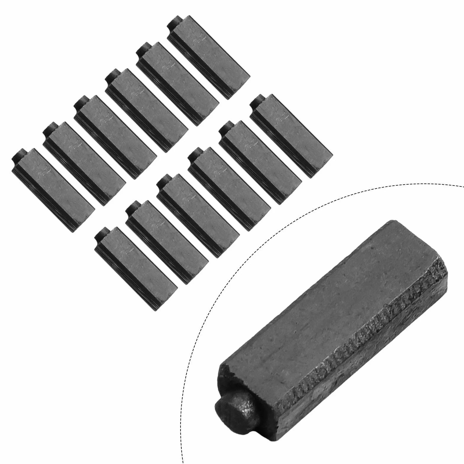 Zestaw szczotek węglowych 4x5x17 mm 12 sztuk do silnika kotwicznego suszarki
