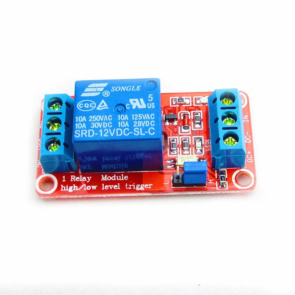 Hailege 2pcs 12V 1 canale modulo relè interruttore relè con optoaccoppiatore isolamento supporto trigger di alto o basso livello