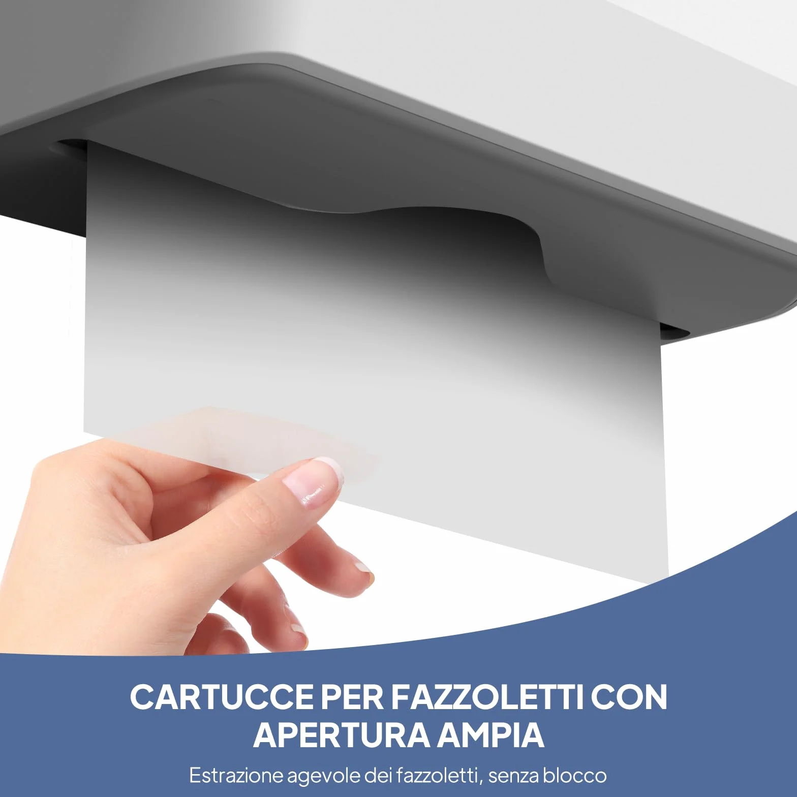 Dispenser per Asciugamani di Carta da Parete, Porta Salviette di Carta, Tovaglioli Piegati a Z, 200 Fogli Bianco 6006