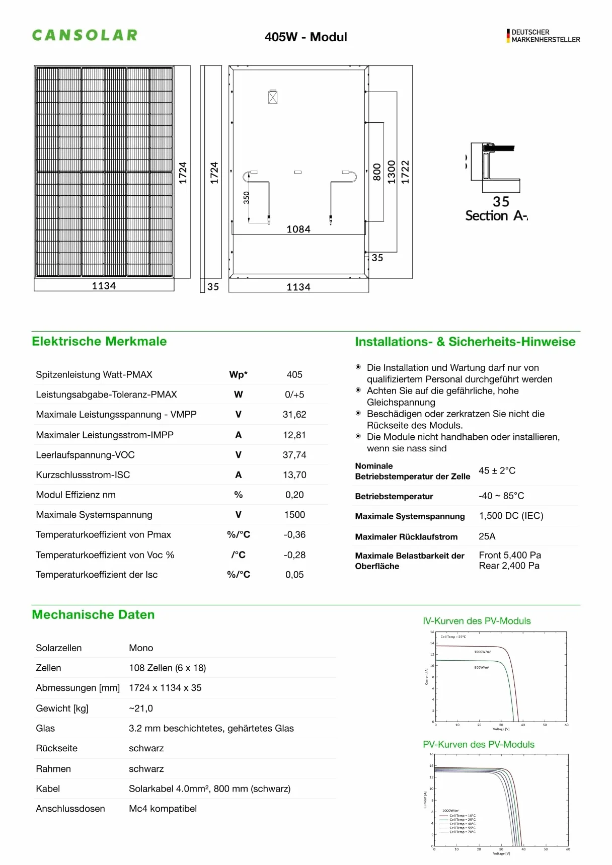 Impianto solare fotovoltaico da balcone, 810 W/800 W, pronto all'uso