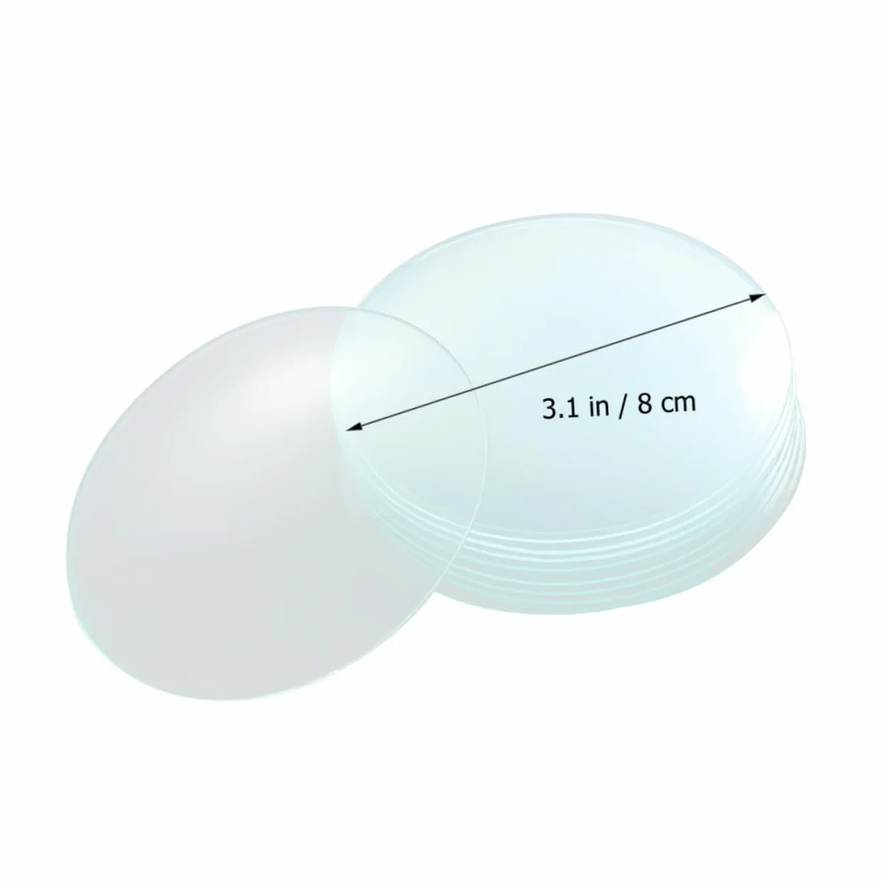 ABOOFAN Coperture in Vetro per Bruciatore da Laboratorio 10 Pezzi, Vetro Sintetico Resistente, per Esperimenti e Uso in Aula, Funziona come Contenitore ed Evaporatore